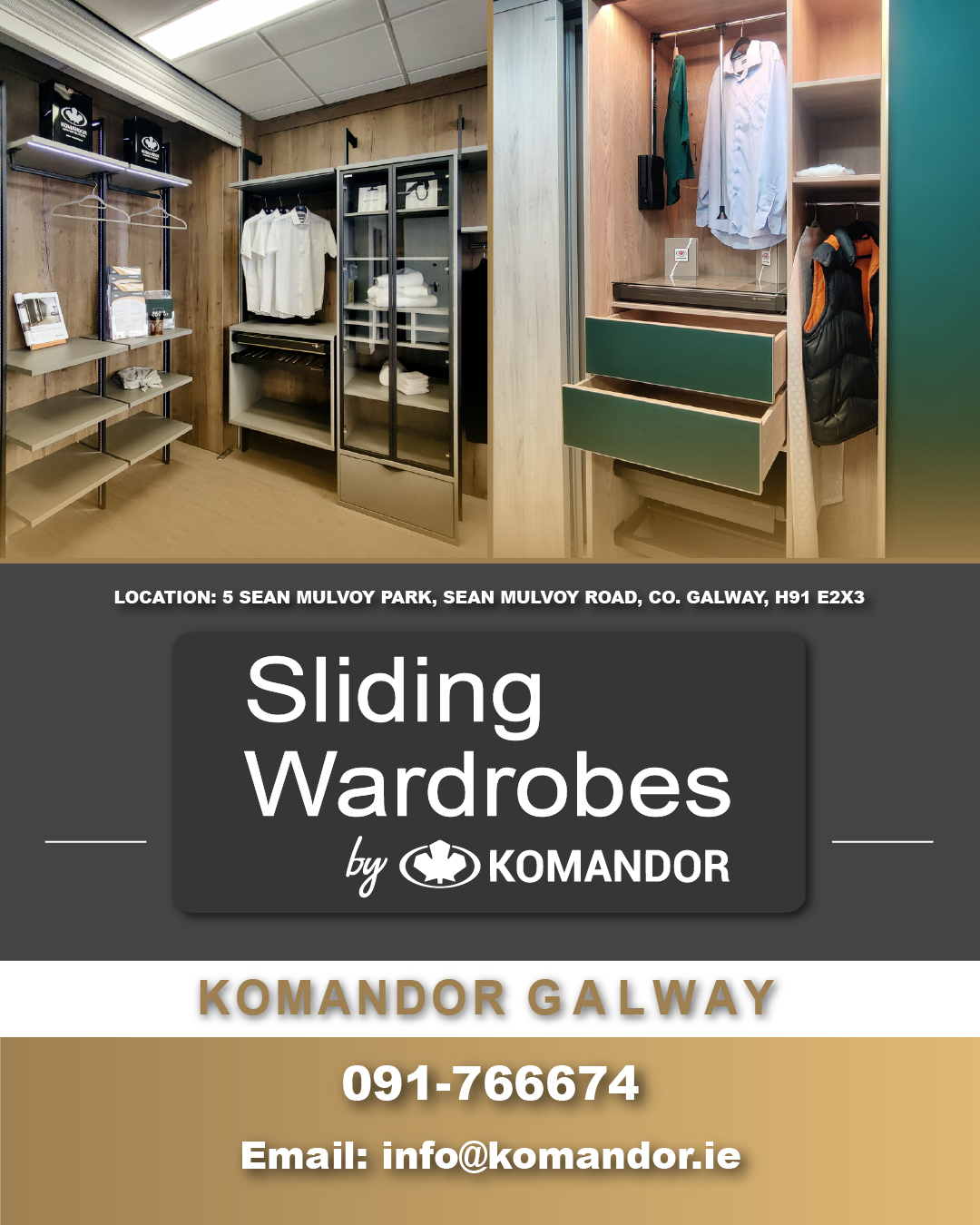Komandor Sliding Wardrobes Facebook ad