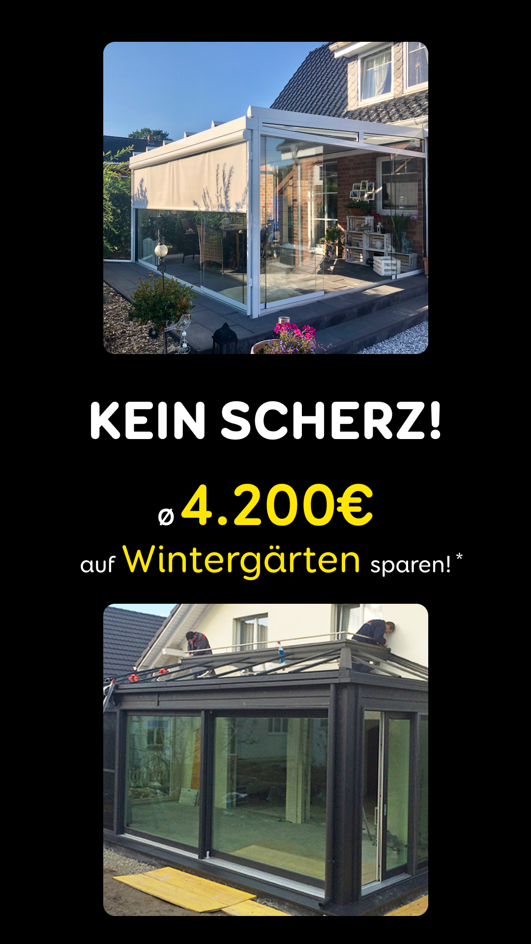 Aroundhome - Wintergarten Facebook ad from Feb 19, 2026
