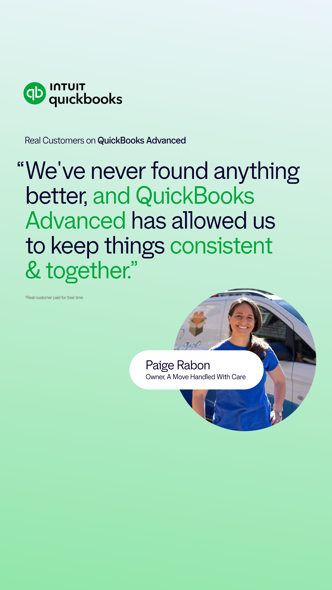 Intuit QuickBooks Facebook ad
