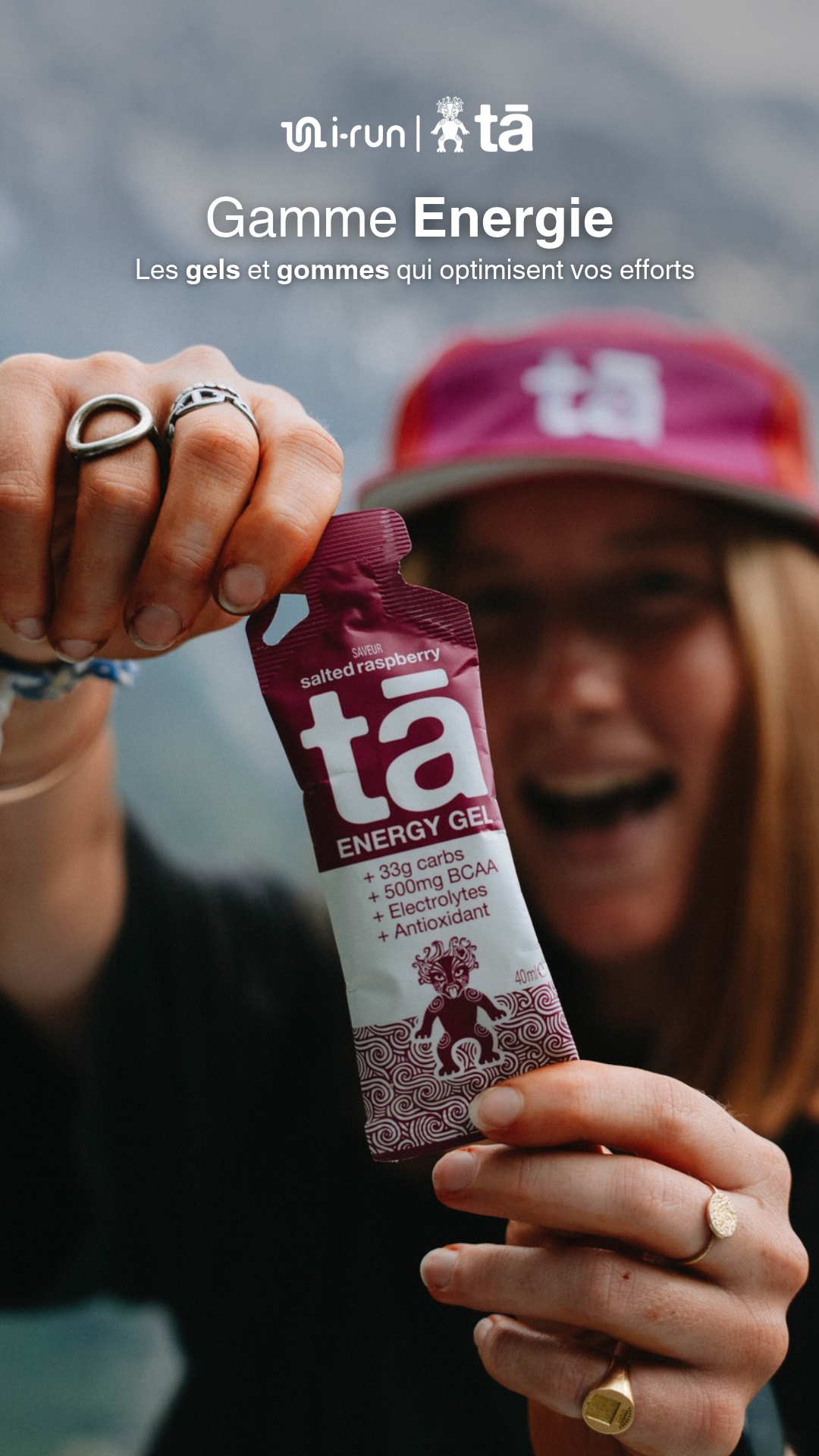 i-Run Facebook ad: Gommes et gels TA Energy