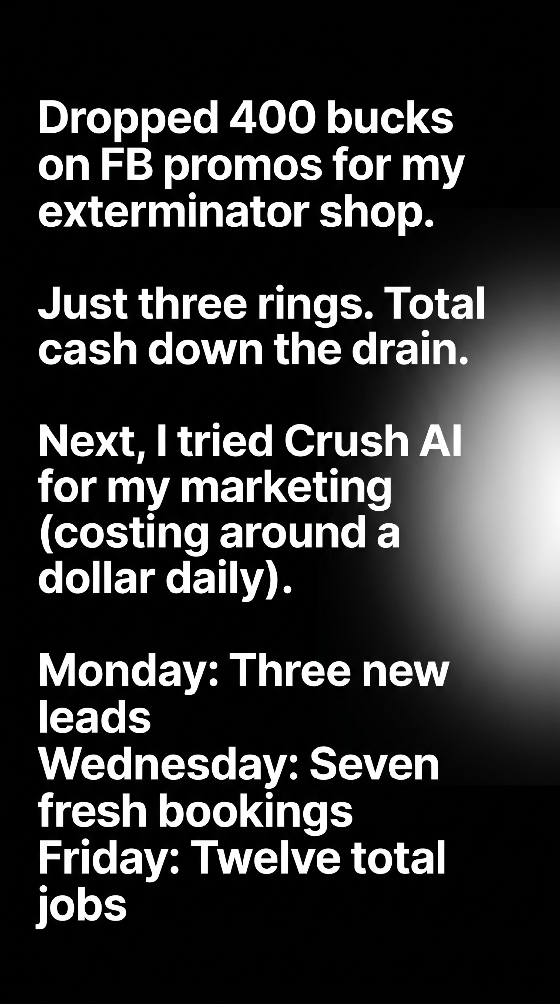 trycrush.ai Facebook ad