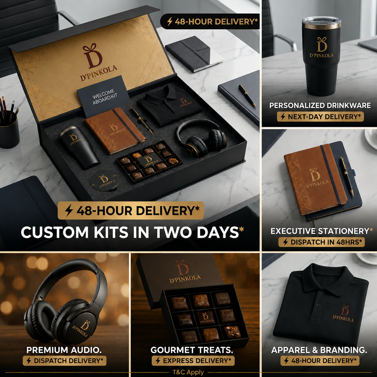 Dpinkola Facebook ad: Need customised corporate gifts without the long wait?