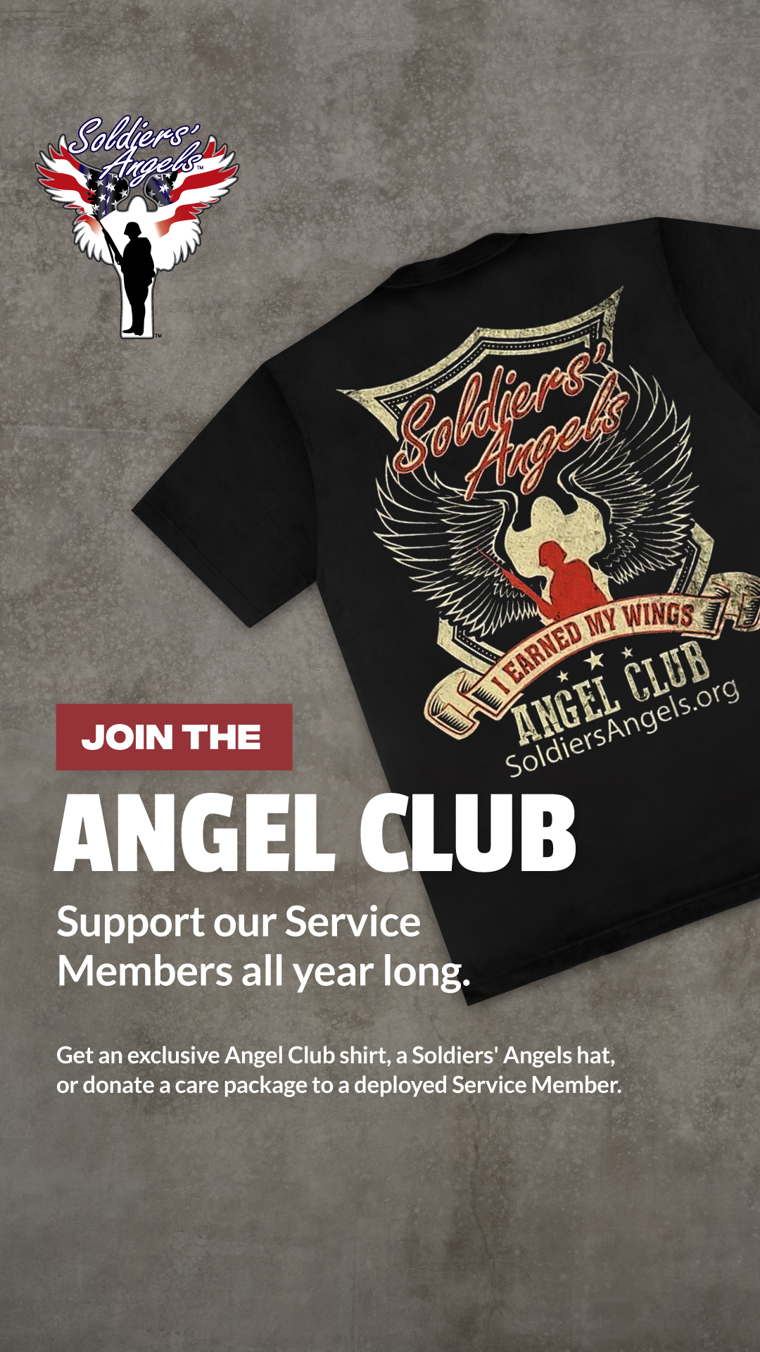 Soldiers' Angels Facebook ad