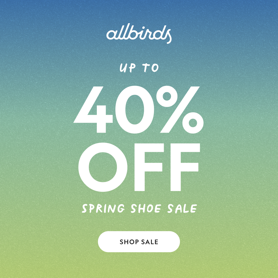 Allbirds Facebook ad
