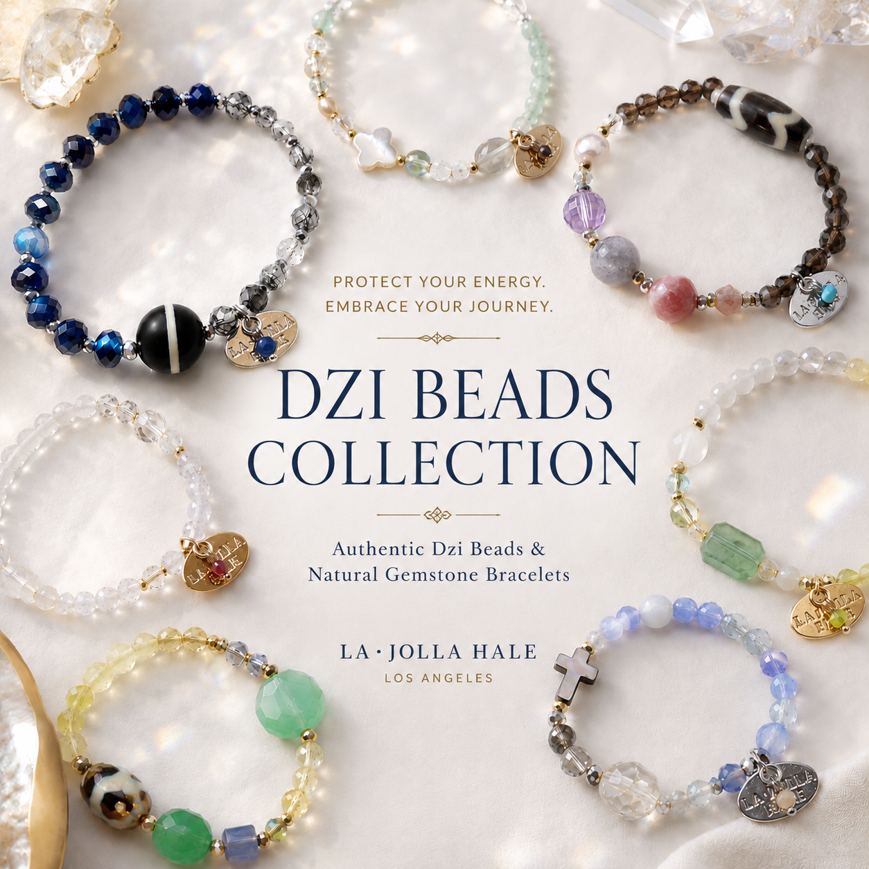 La Jolla Hale Facebook ad: Dzi Bead Collection