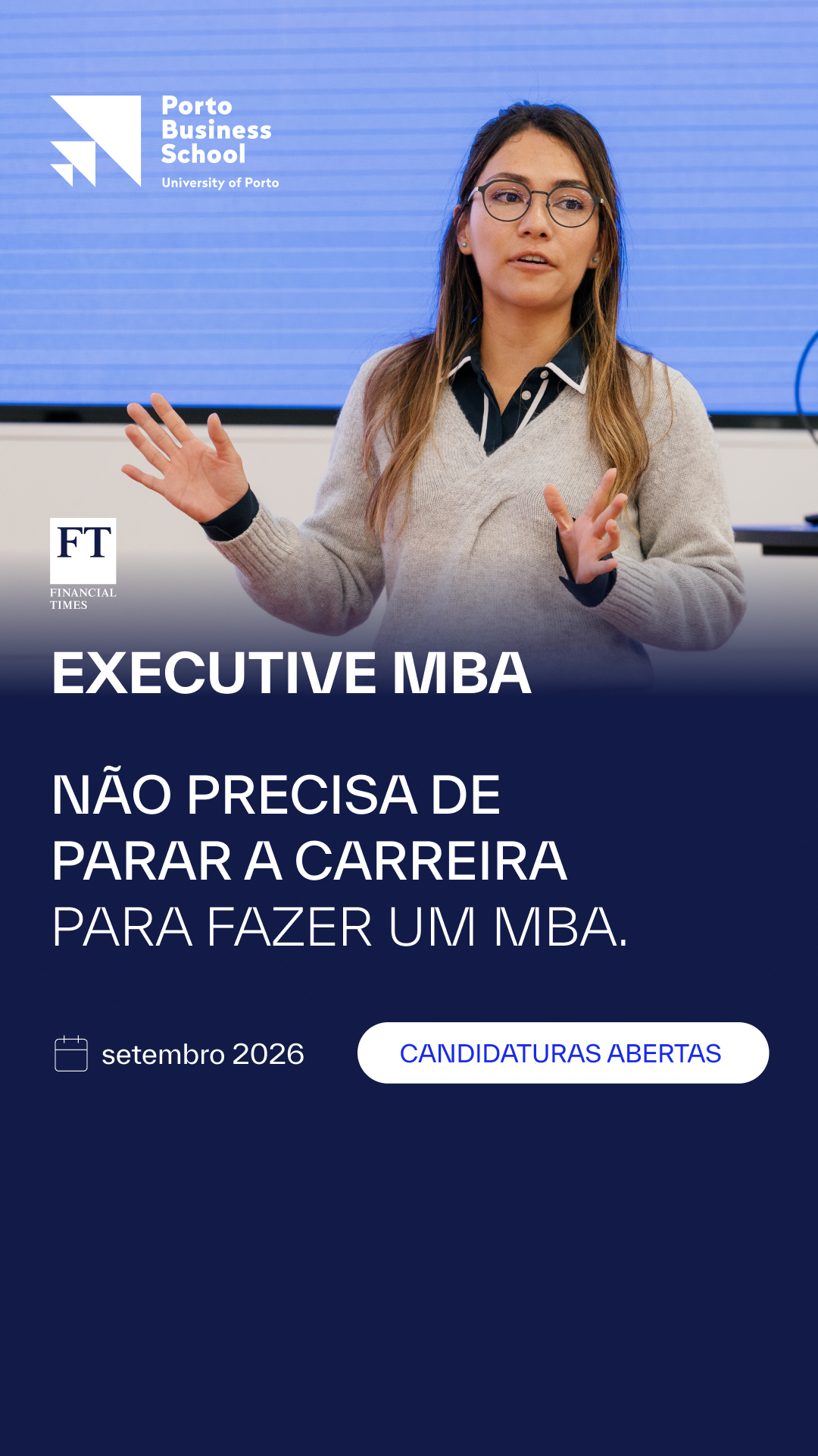 Porto Business School Facebook ad from May 14, 2026