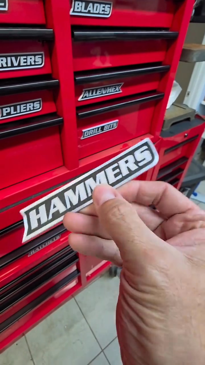 Benighty.BE01 Facebook ad: Custom Premium Magnetic Toolbox Labels for Tool…