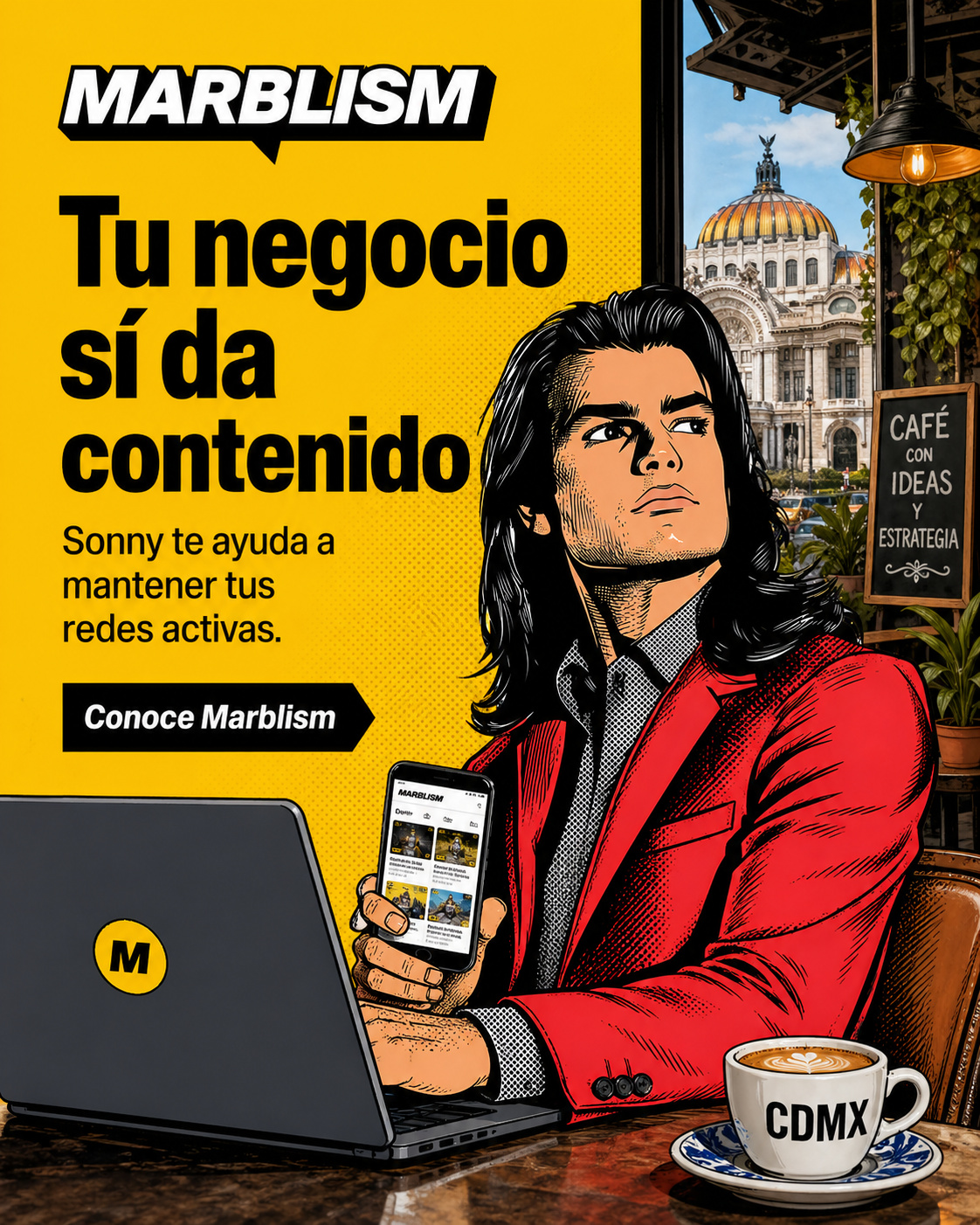 Marblism Facebook ad