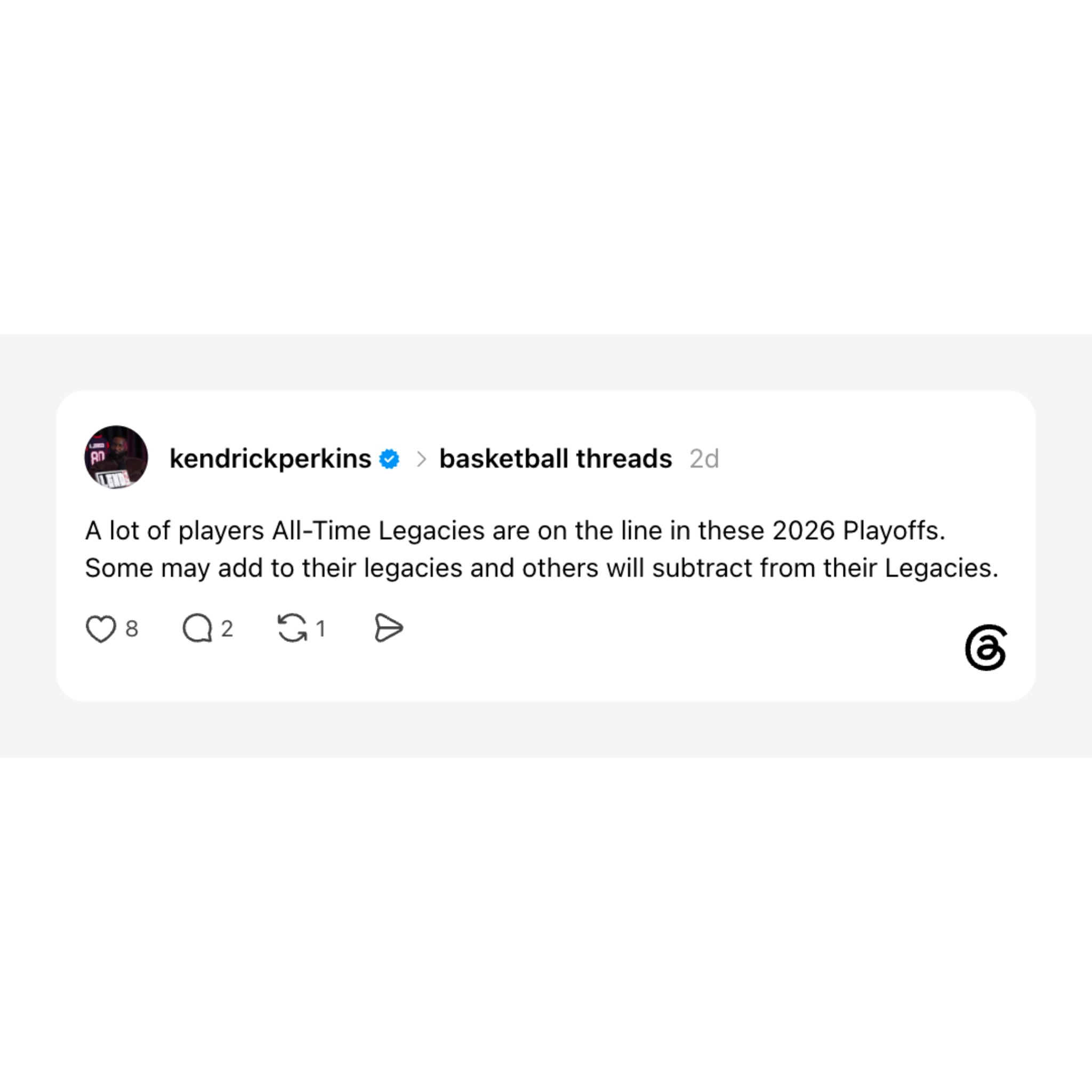 Threads, an Instagram app Facebook ad: I’m standing on BUSINESS ALL playoffs with these…