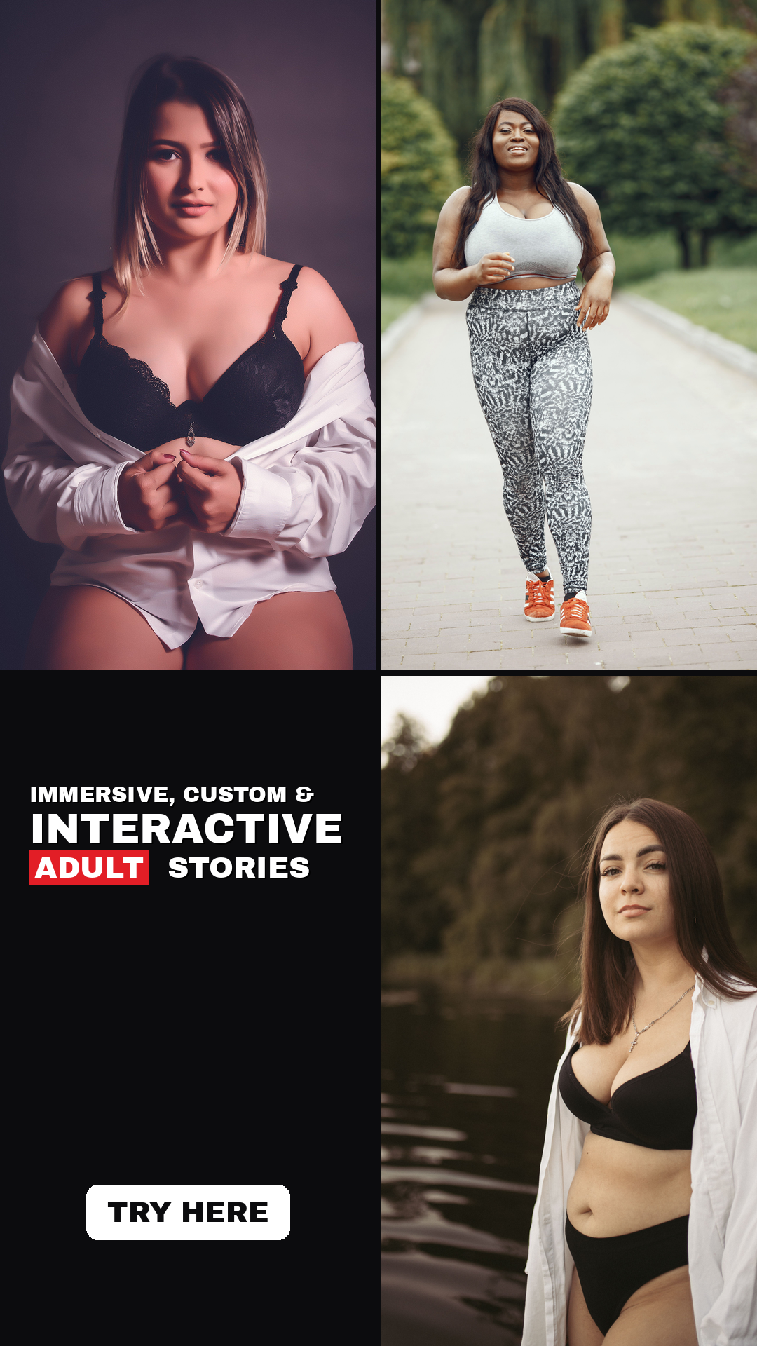Stuff So Sweet Facebook ad: Interactive Adult Stories