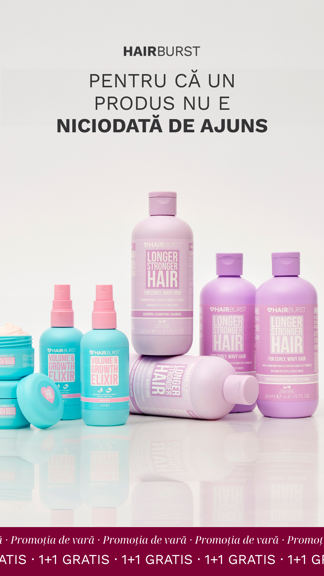 Hairburst Romania Facebook ad