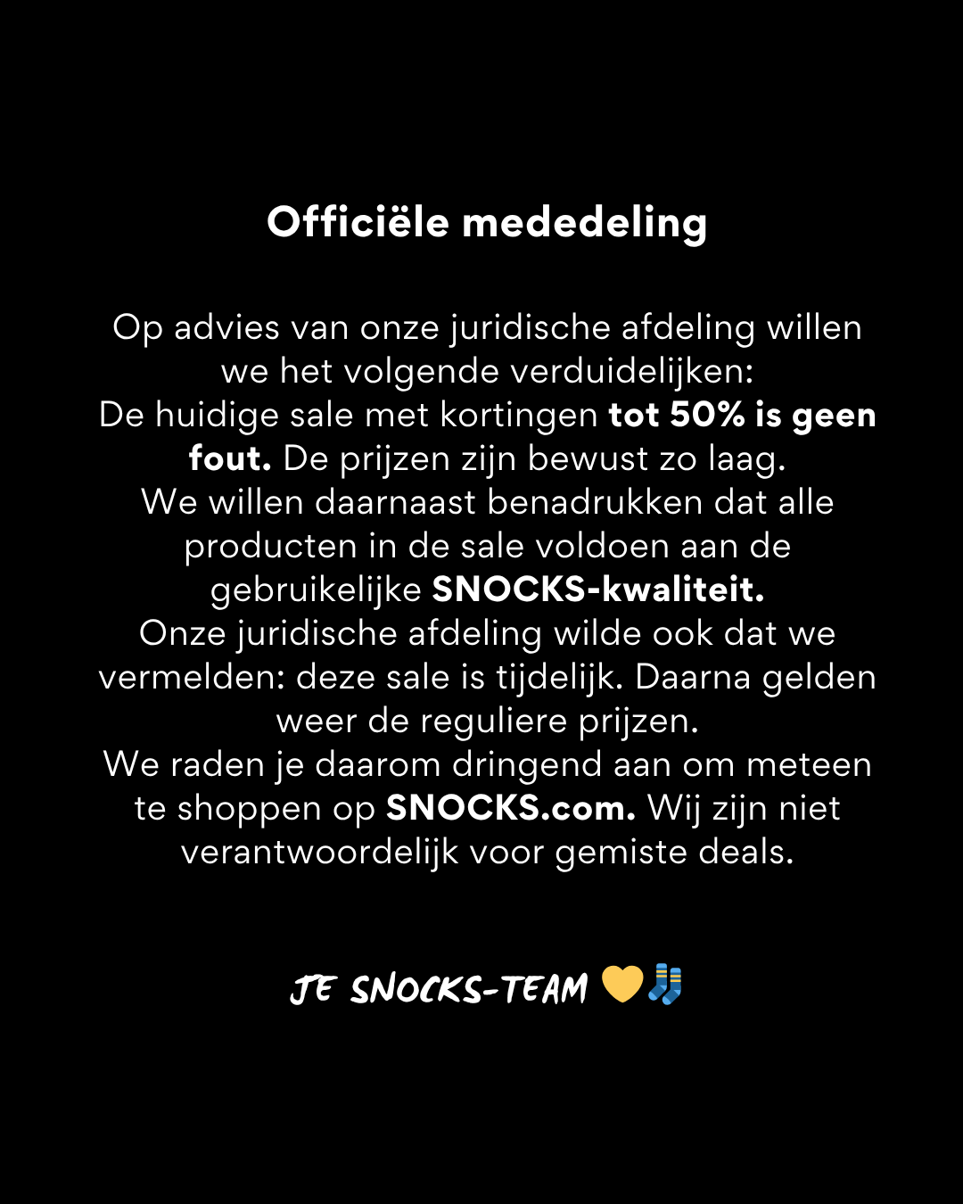 Snocks Facebook ad
