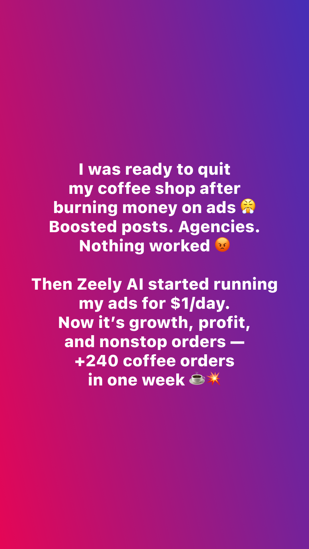 Zeely Facebook ad