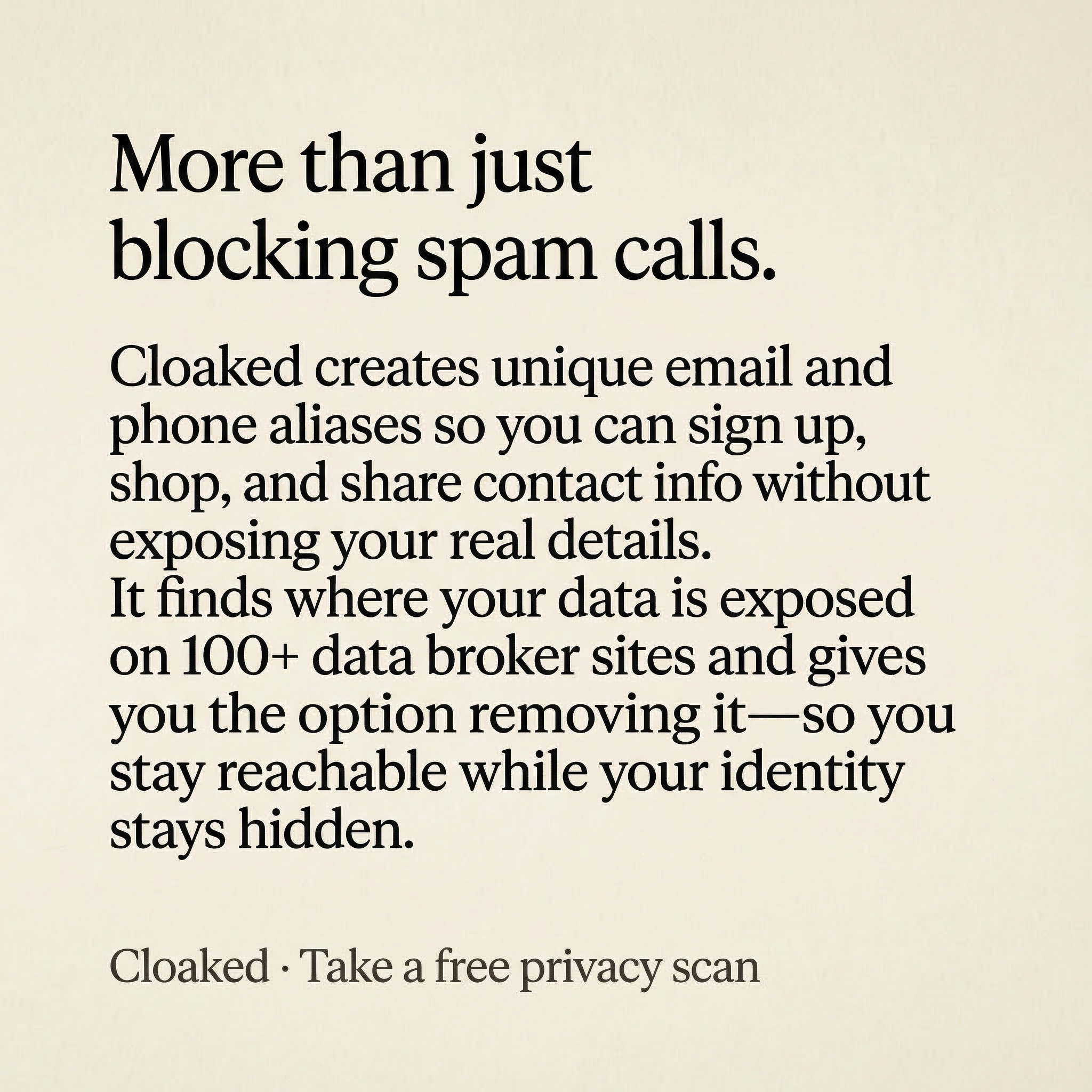 Cloaked Inc. Facebook ad
