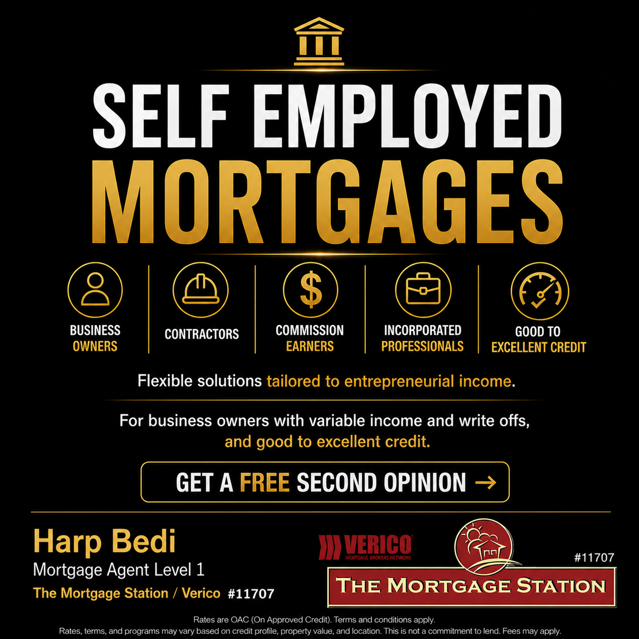 Harp Bedi-Mortgage Agent Facebook ad
