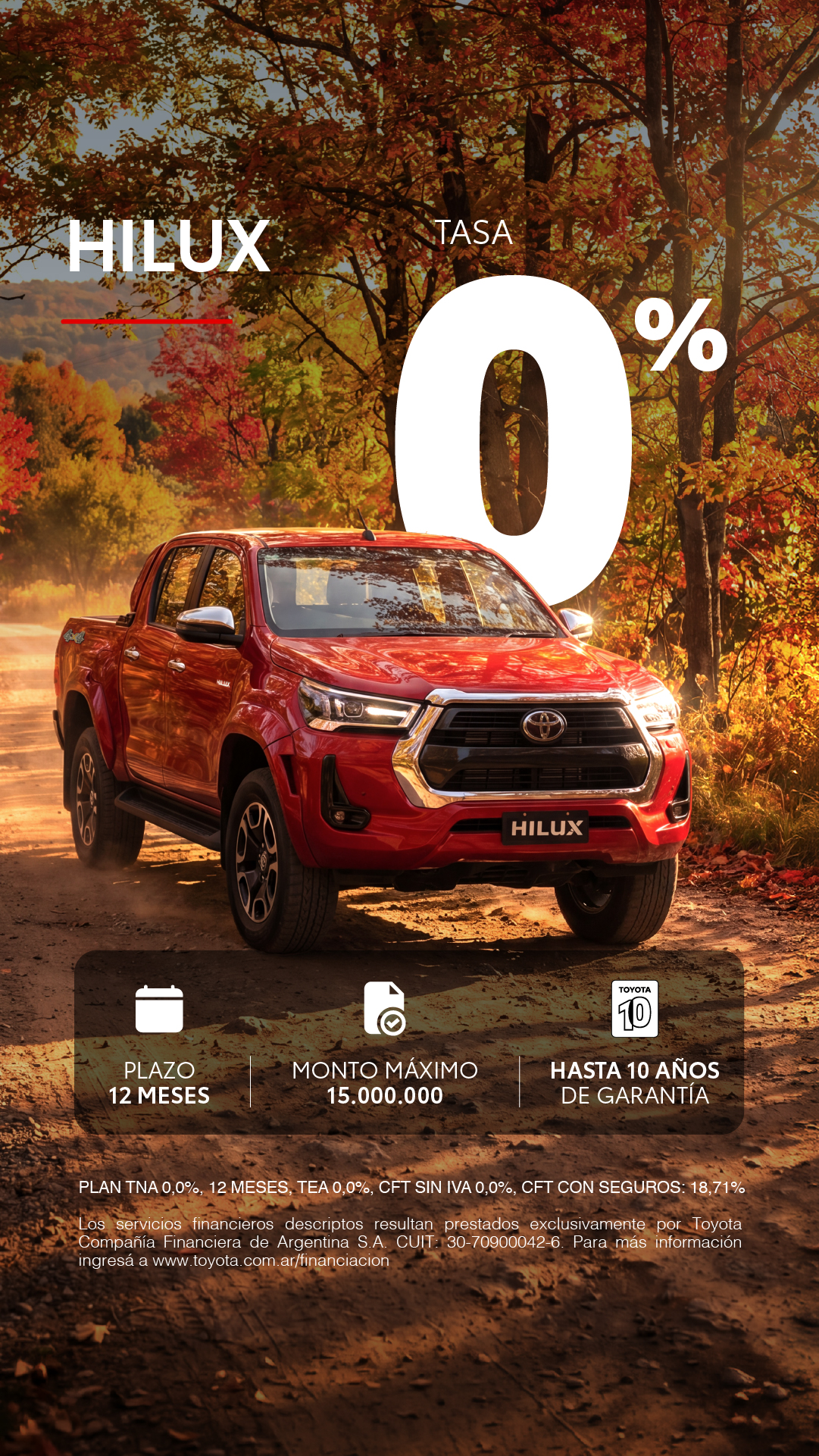 Toyota Argentina Facebook ad from Aug 10, 2026