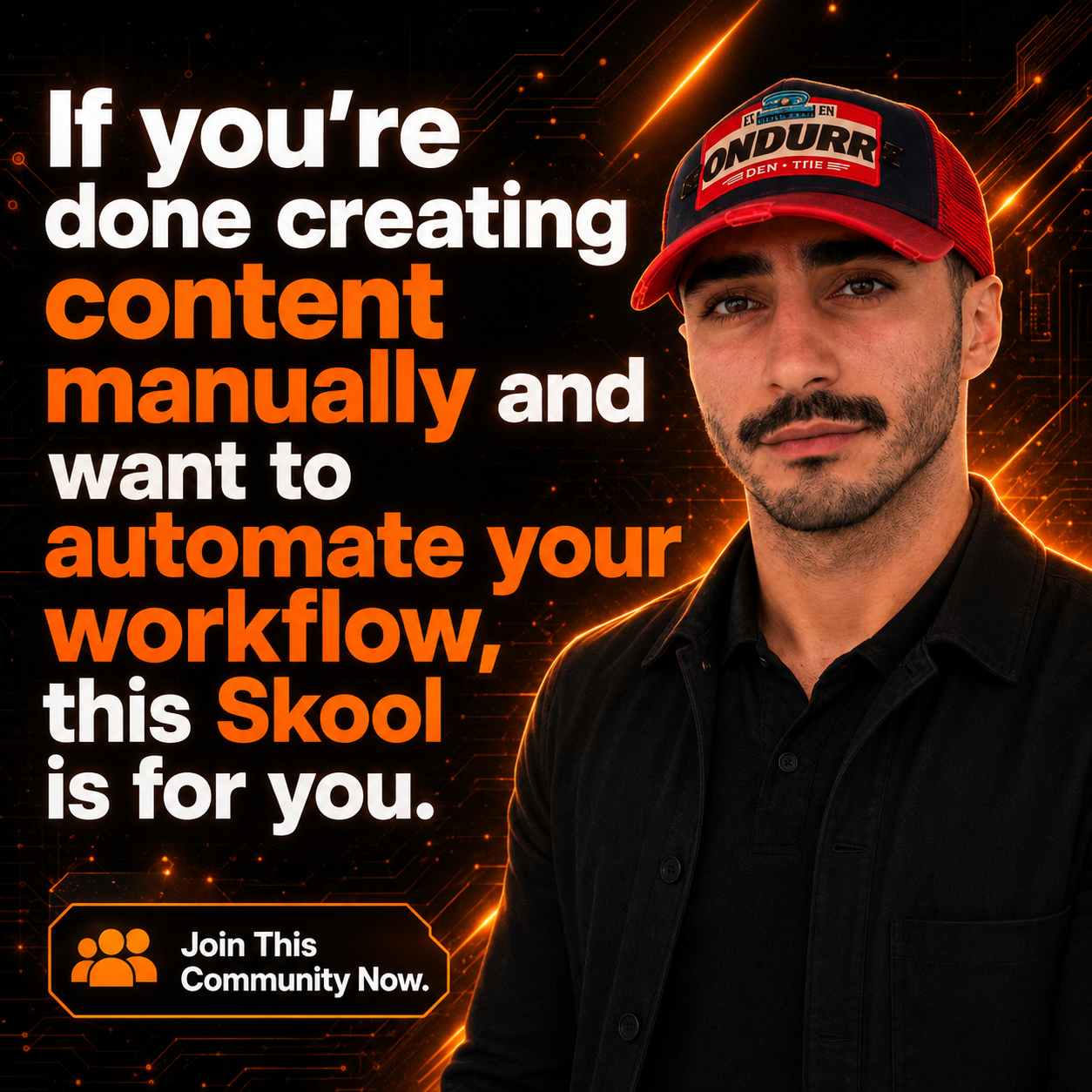 Skool Facebook ad