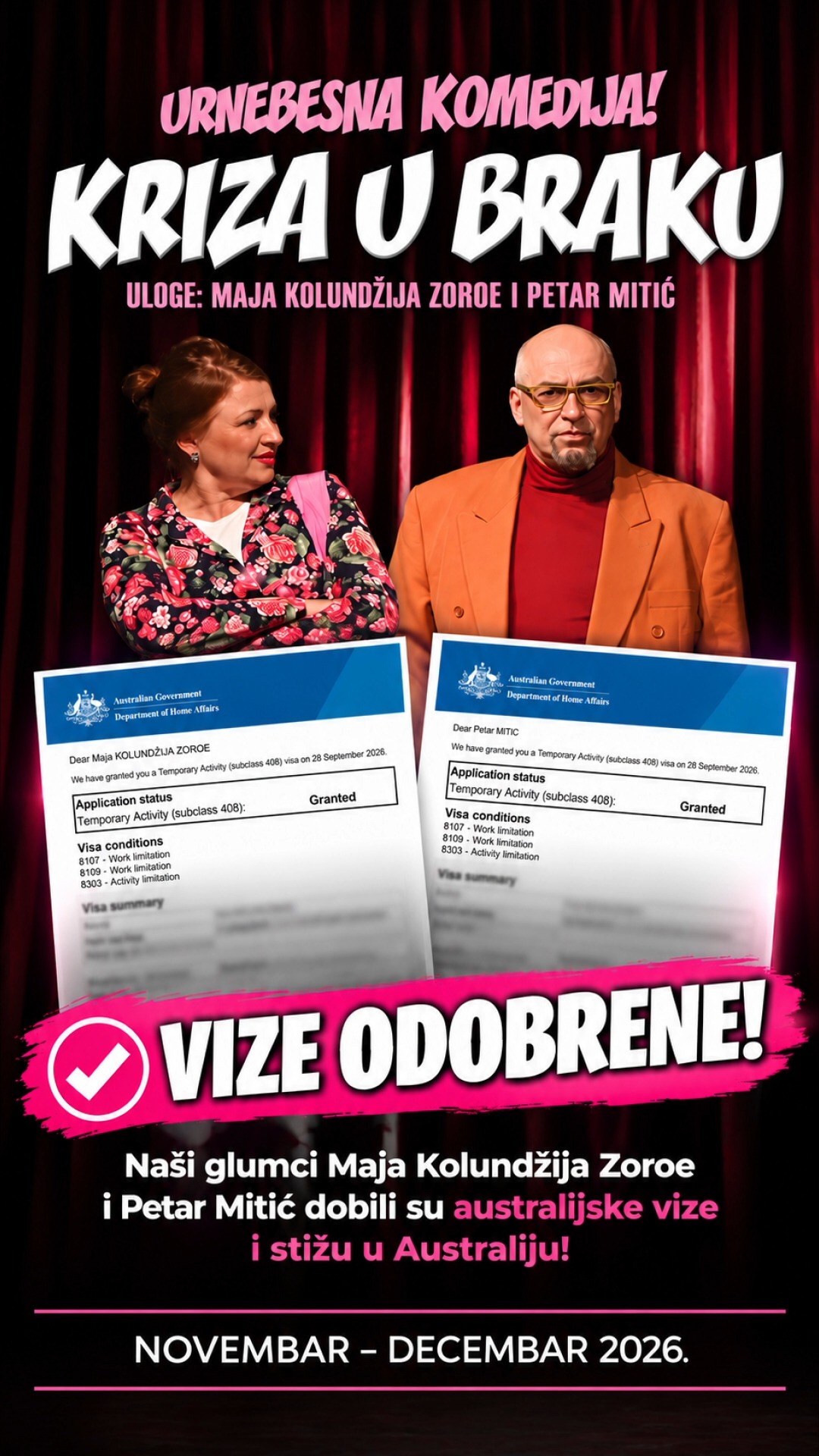 U Next Australia Facebook ad: Urnebesna komedija Kriza u braku