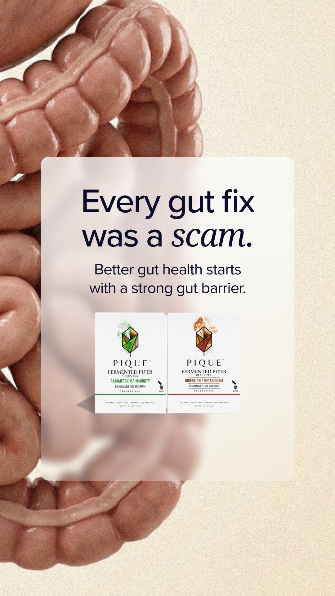 Pique Facebook ad: Support Yout Gut Health