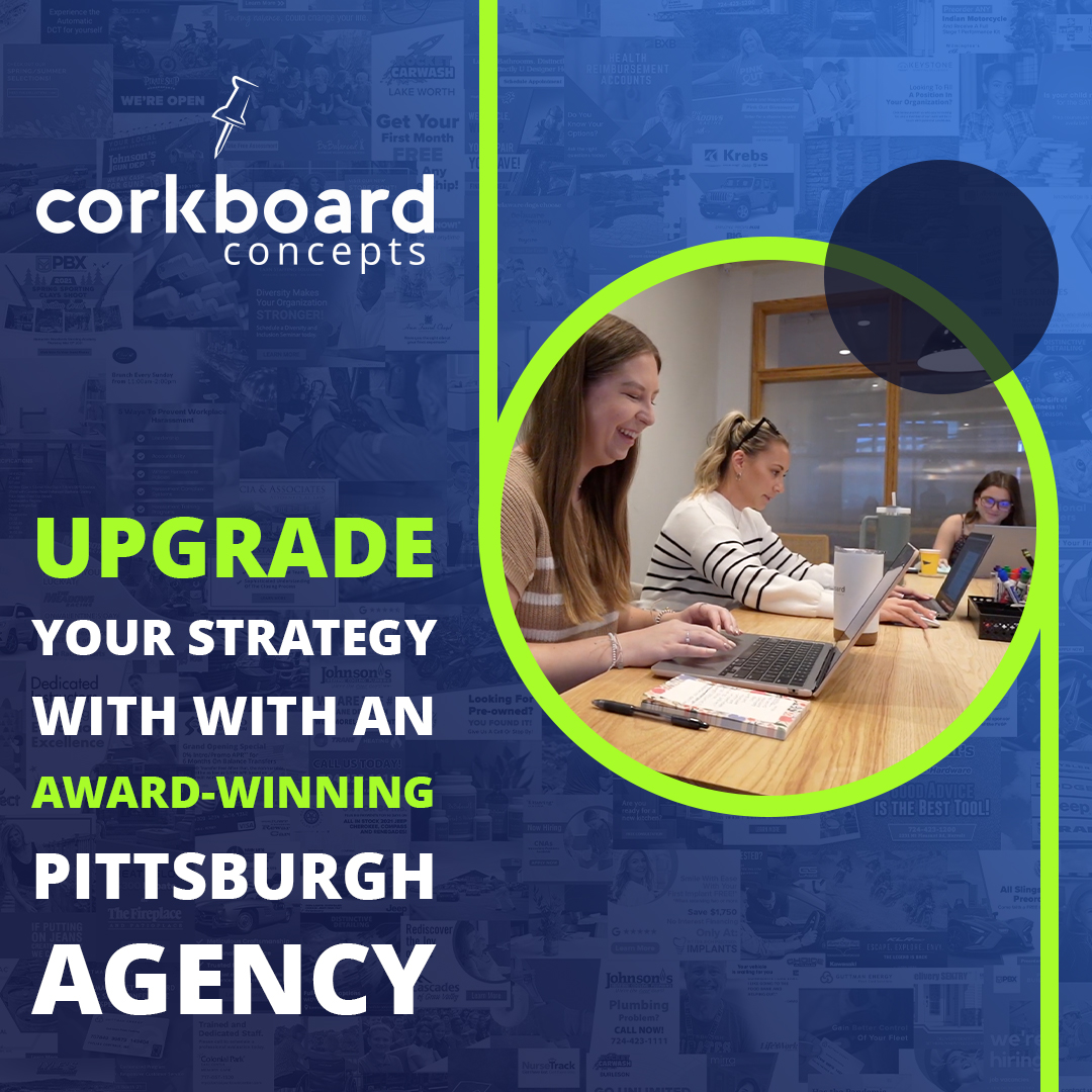 Corkboard Concepts Facebook ad: End the Guesswork