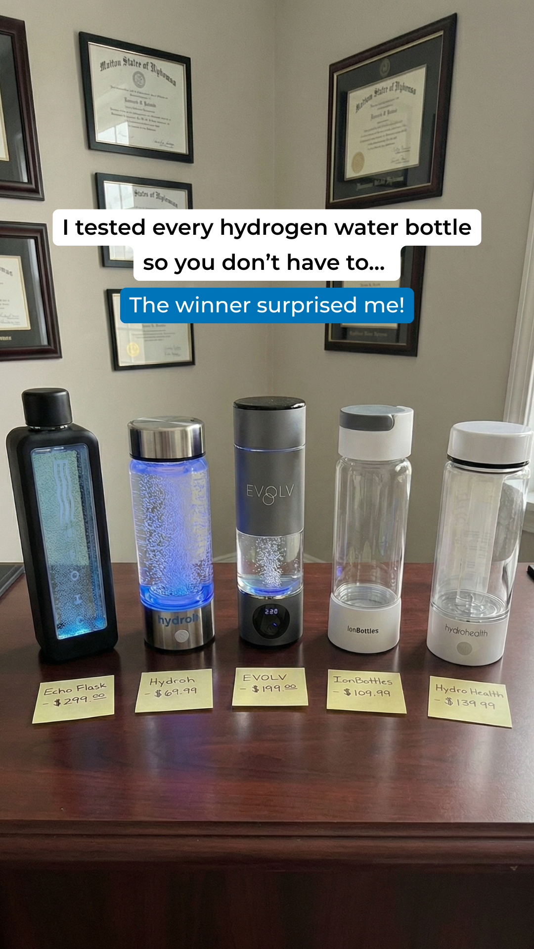The Hydrogen Water Magazine Facebook ad