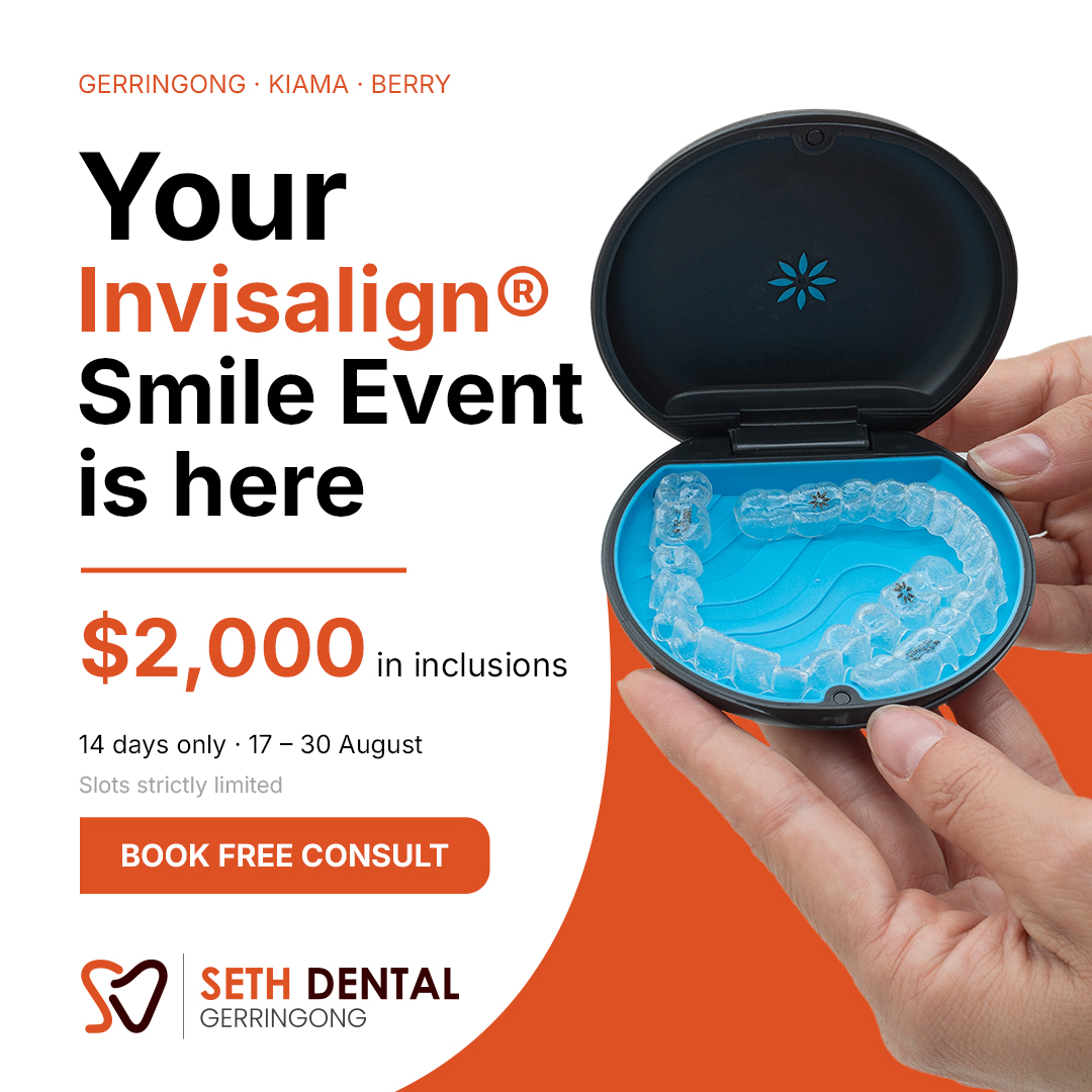Seth Dental Gerringong Facebook ad: $2,000 in Invisalign Inclusions