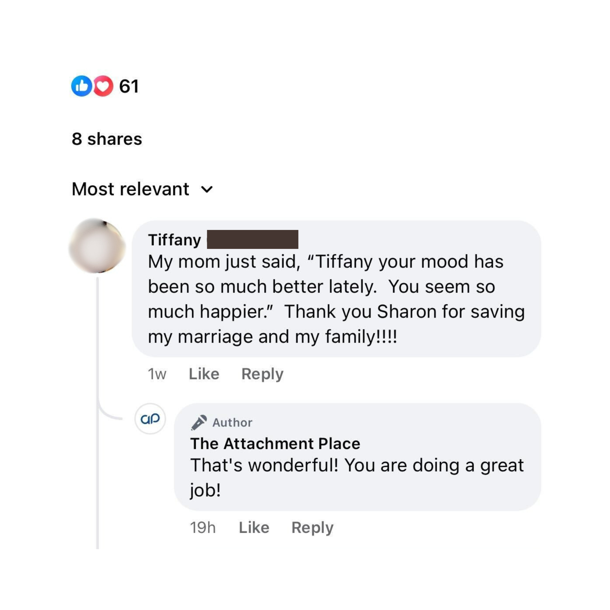 The Attachment Place Facebook ad