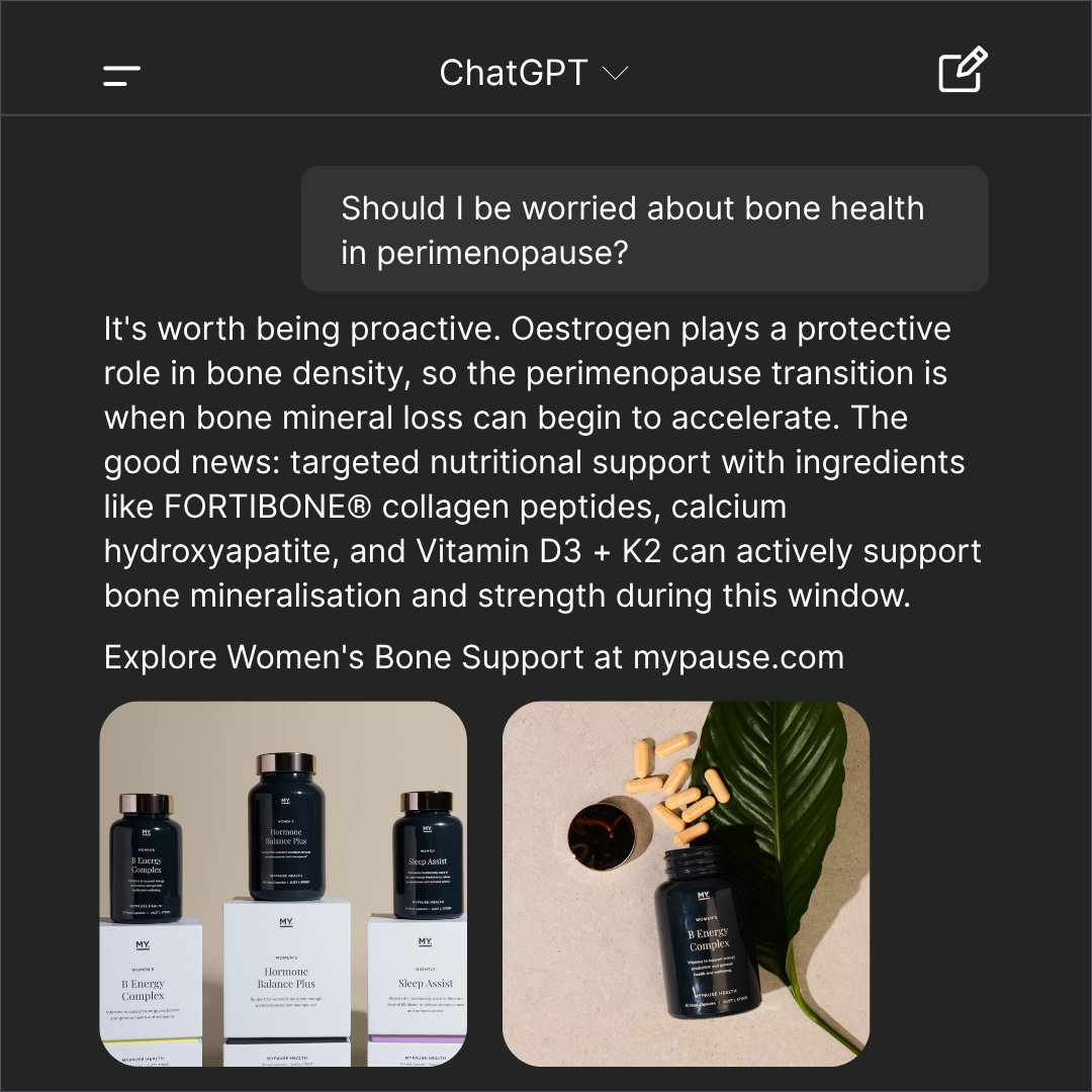 MyPause Health Facebook ad