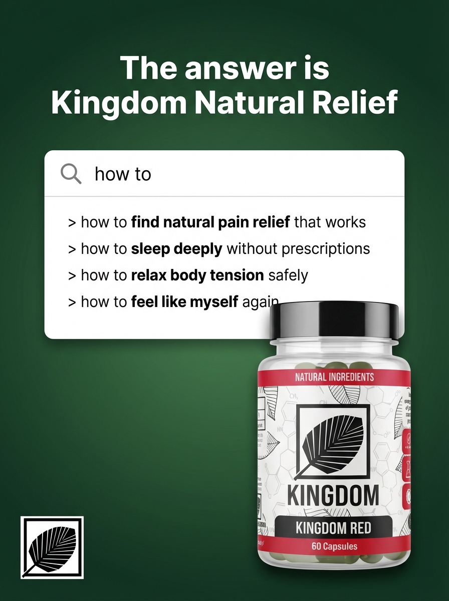Kingdom K Facebook ad: Your Natural Relief?