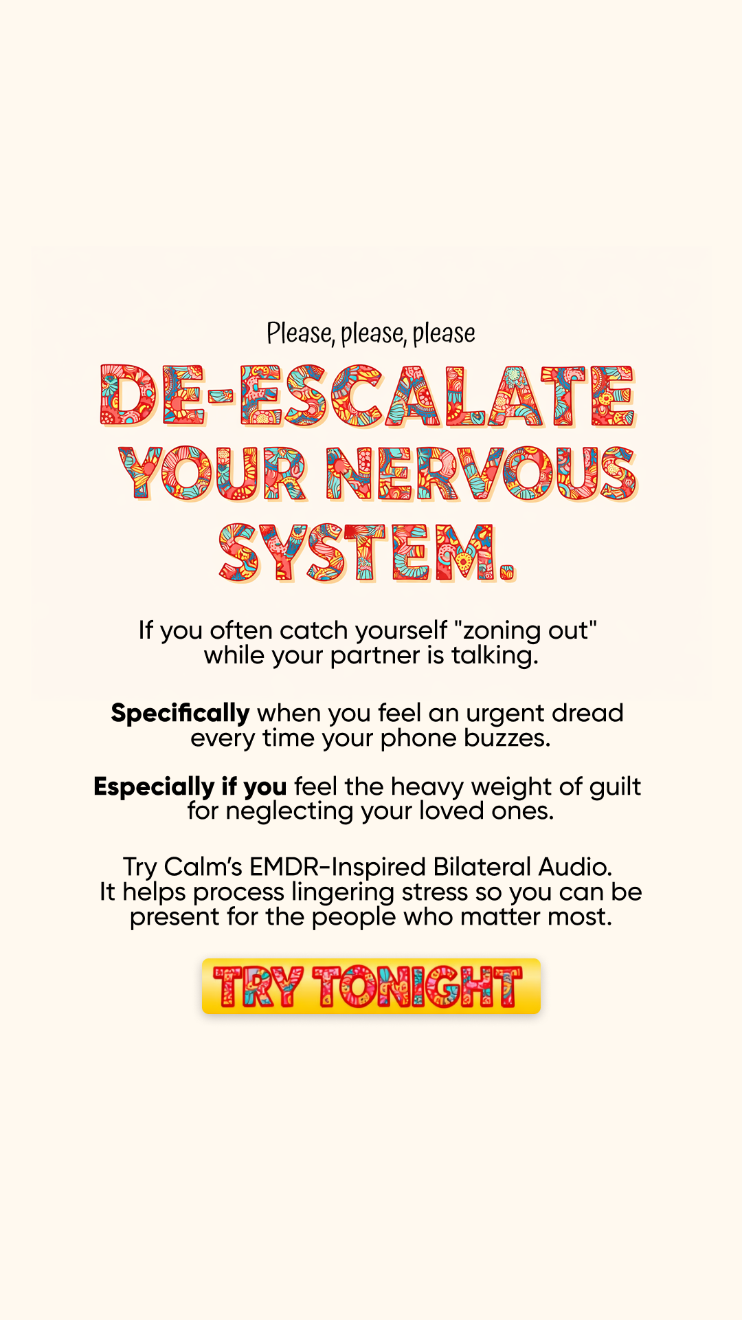 Calm Facebook ad