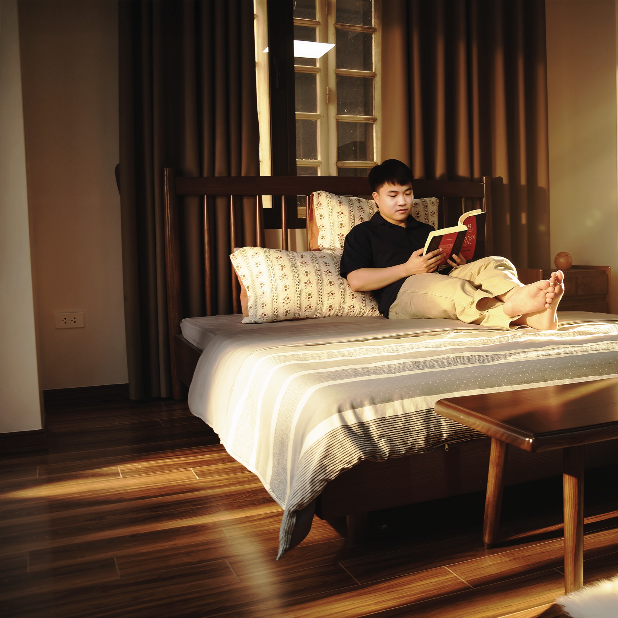 Papasan Việt Nam Facebook ad: Giường Ngủ Gỗ Sồi PAPASAN, Giấc Ngủ Thư…