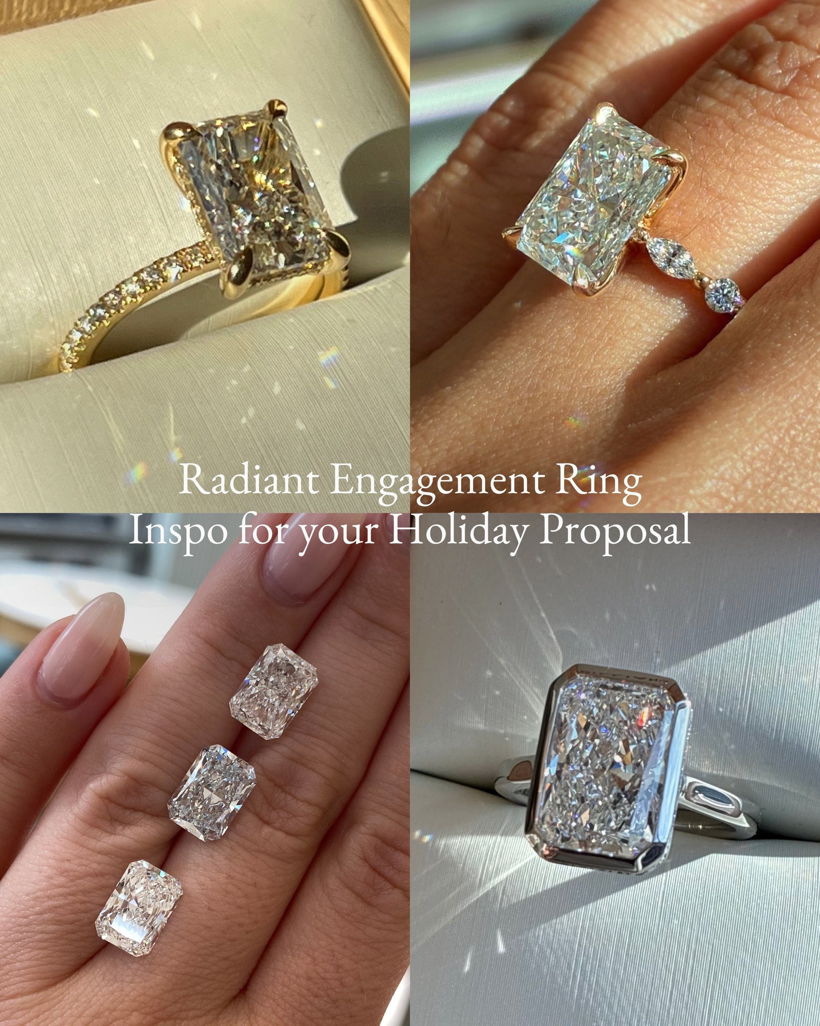 Brilliant Earth Facebook ad: Radiant Cut Engagement Rings | Brilliant Earth
