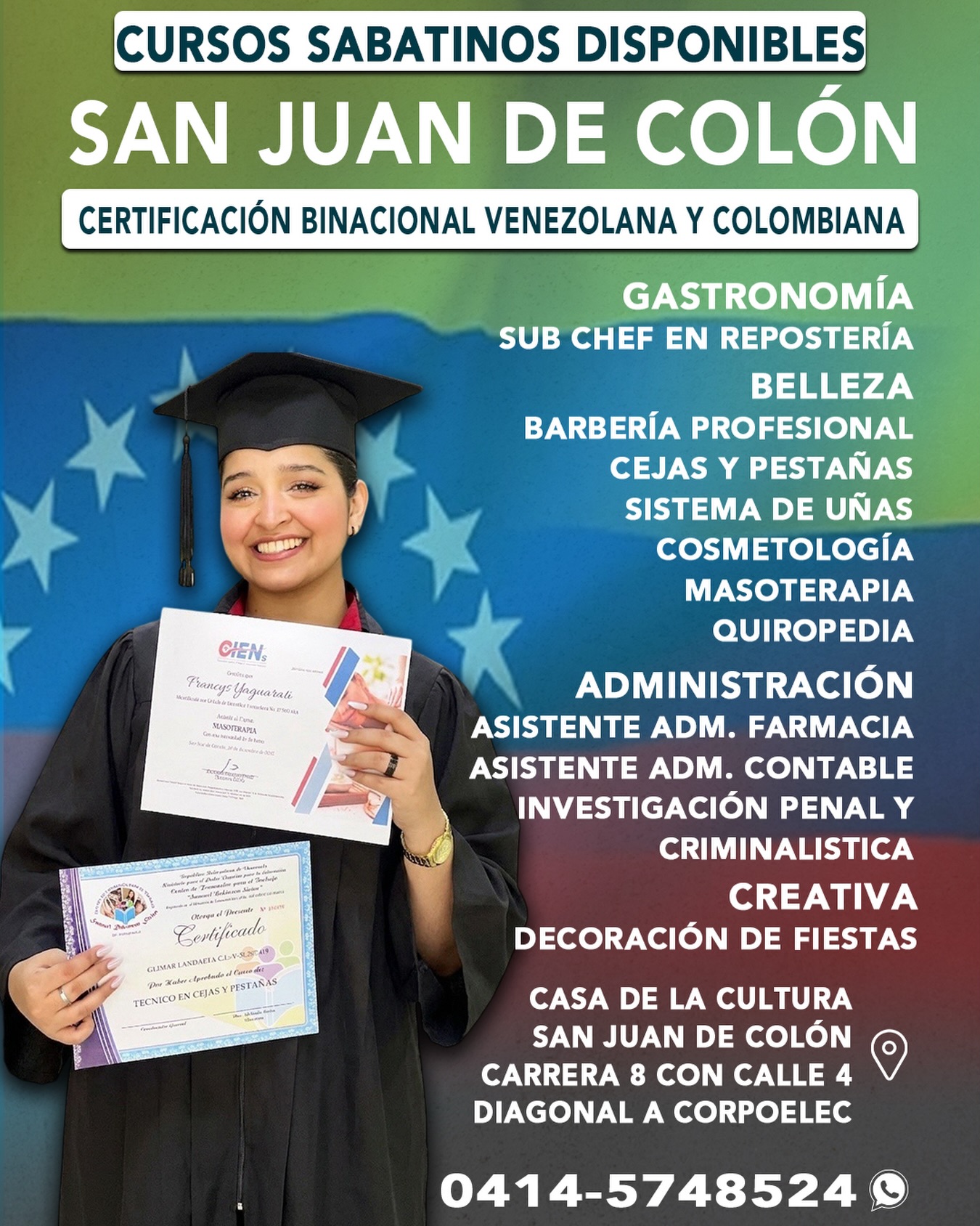 TucursoTachira Facebook ad: ¡YA ESTAMOS EN SAN JUAN DE COLÓN!