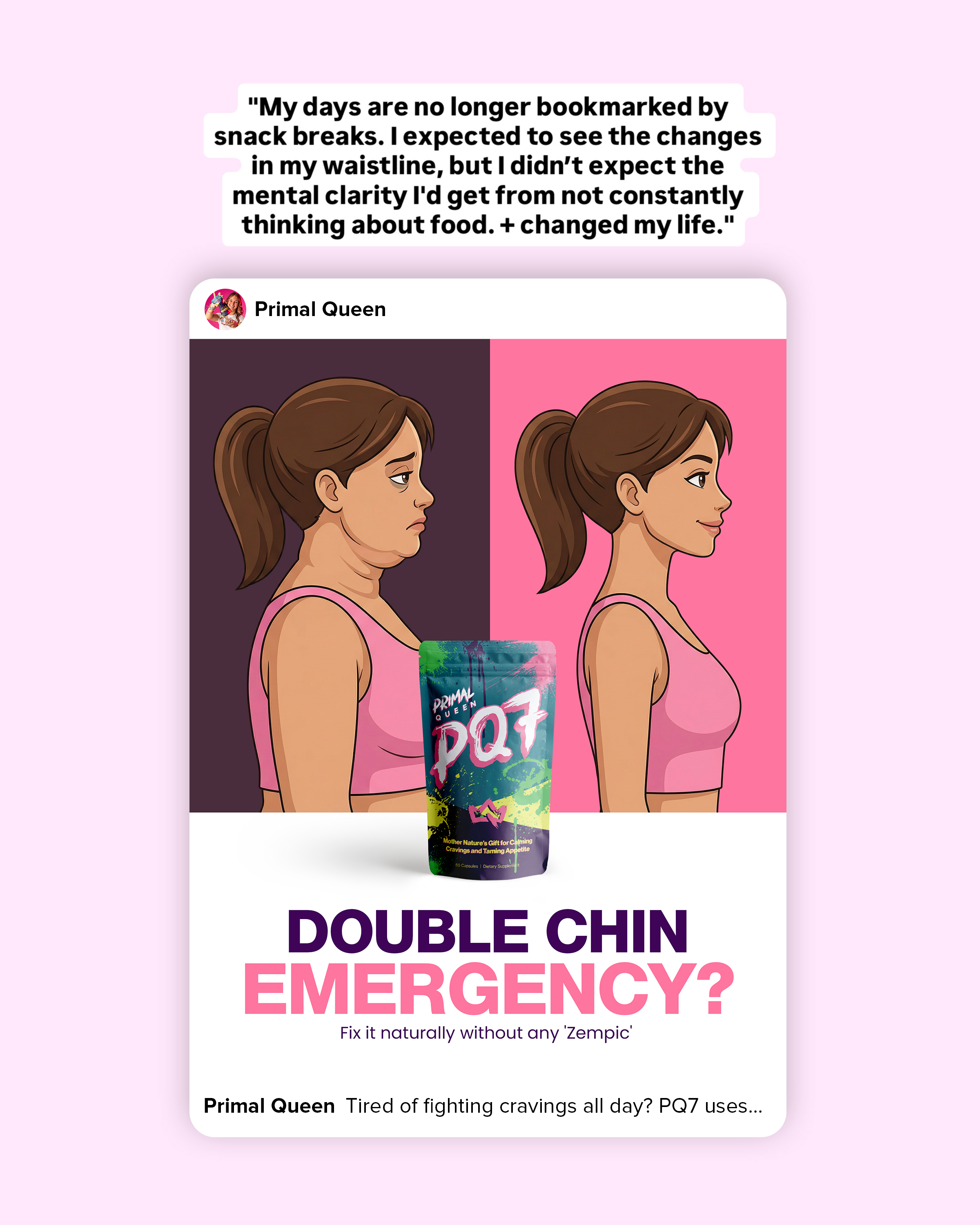Primal Queen Facebook ad