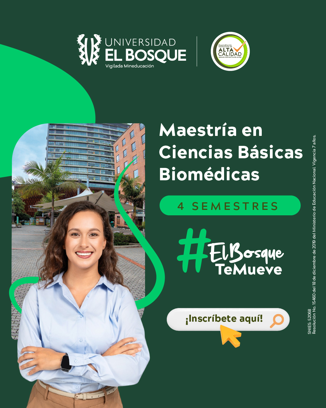 Admisiones Universidad El Bosque Facebook ad: ¡Fórmate como Magíster en El Bosque!