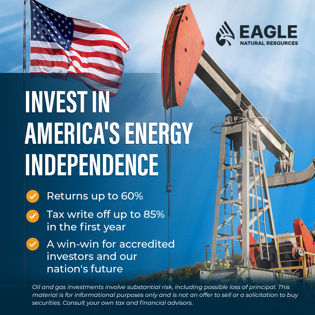 Eagle Natural Resources Facebook ad: Oil & Gas Investments for Accredited Investors