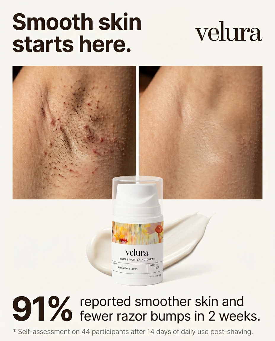 By Velura Facebook ad: Feel confident up close