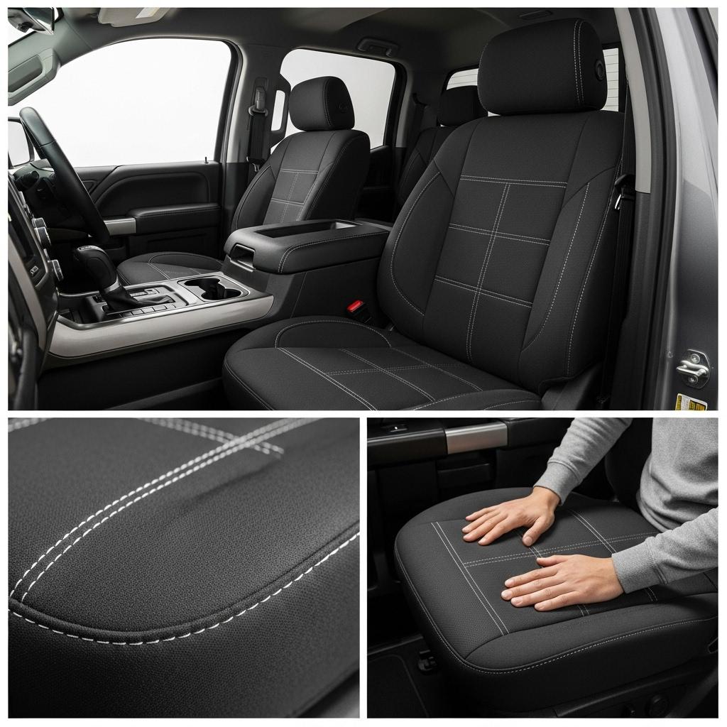ExploreAnswers Spotlight Facebook ad: Best Truck Seat Cover.