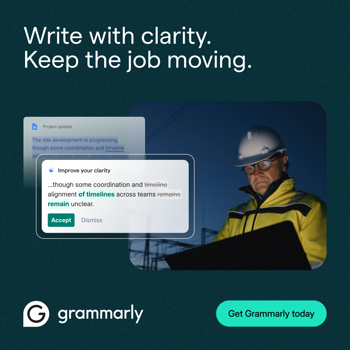 Grammarly Facebook ad