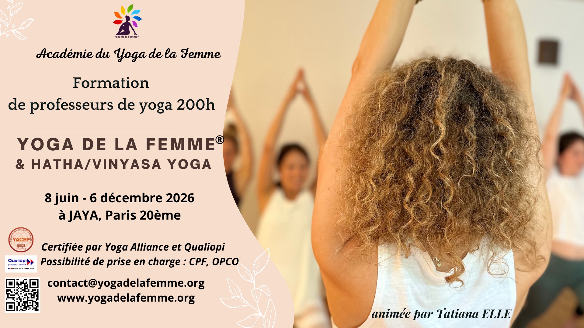 Yoga de la Femme - Tatiana Elle Facebook ad