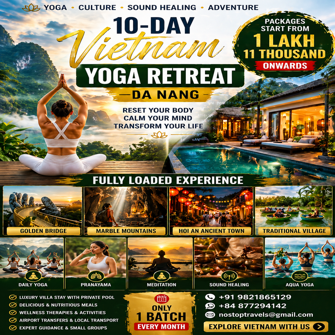 UR Travel Planner Facebook ad: Vietnam Luxury Yoga Retreat