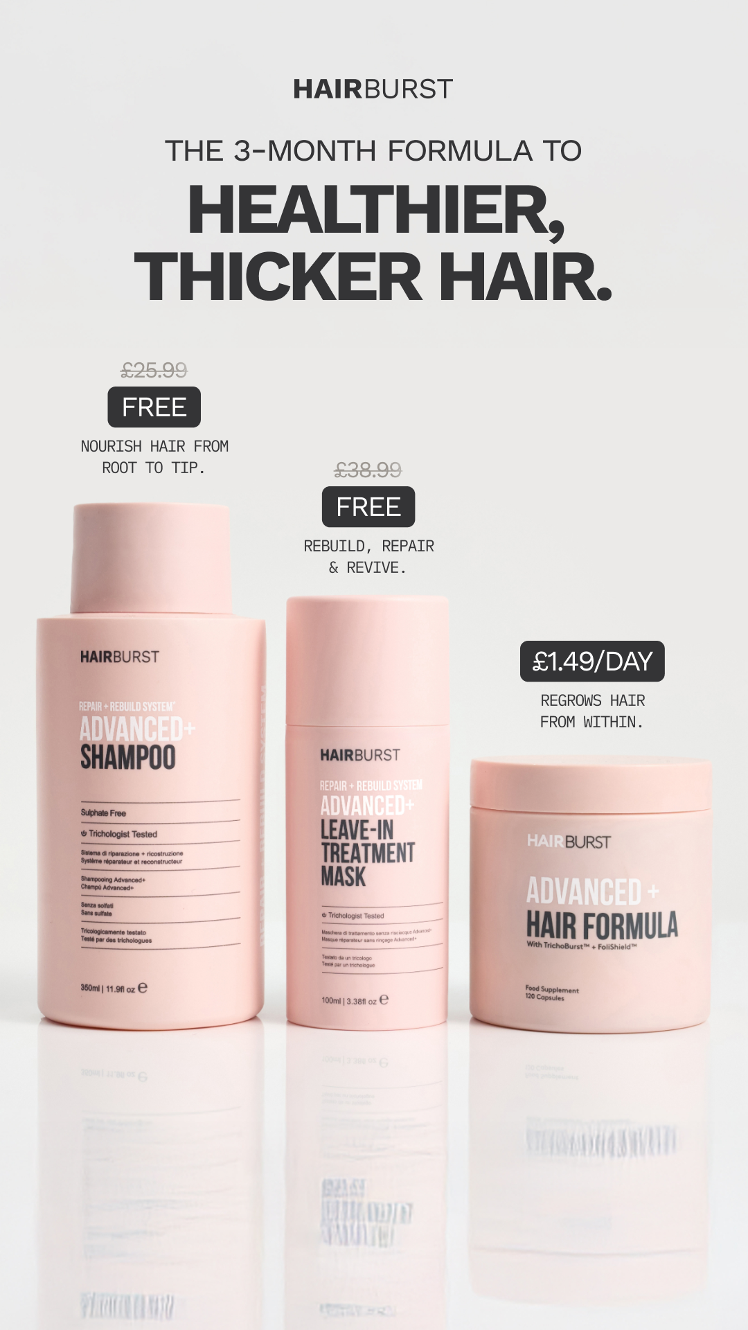 Hairburst Facebook ad
