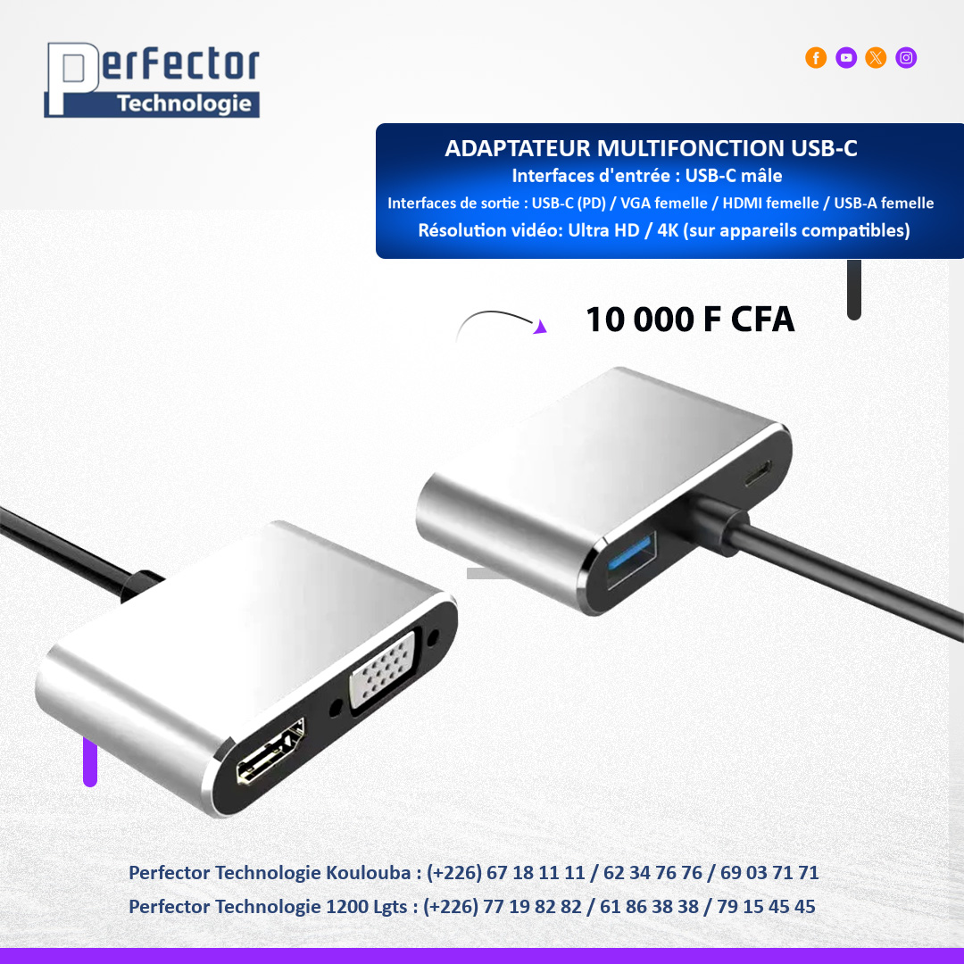 Perfector Technologie Burkina Facebook ad