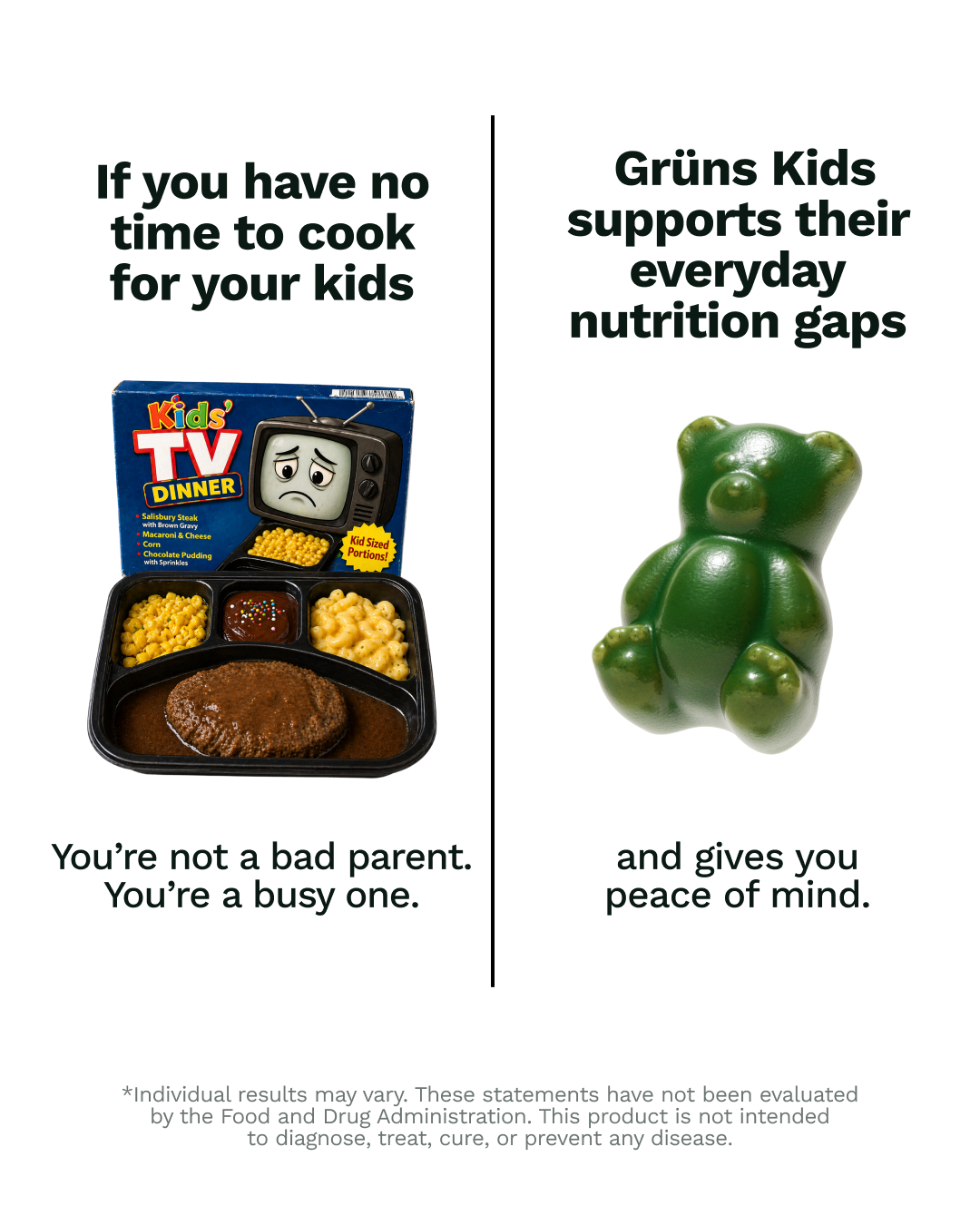 Grüns Kids Facebook ad