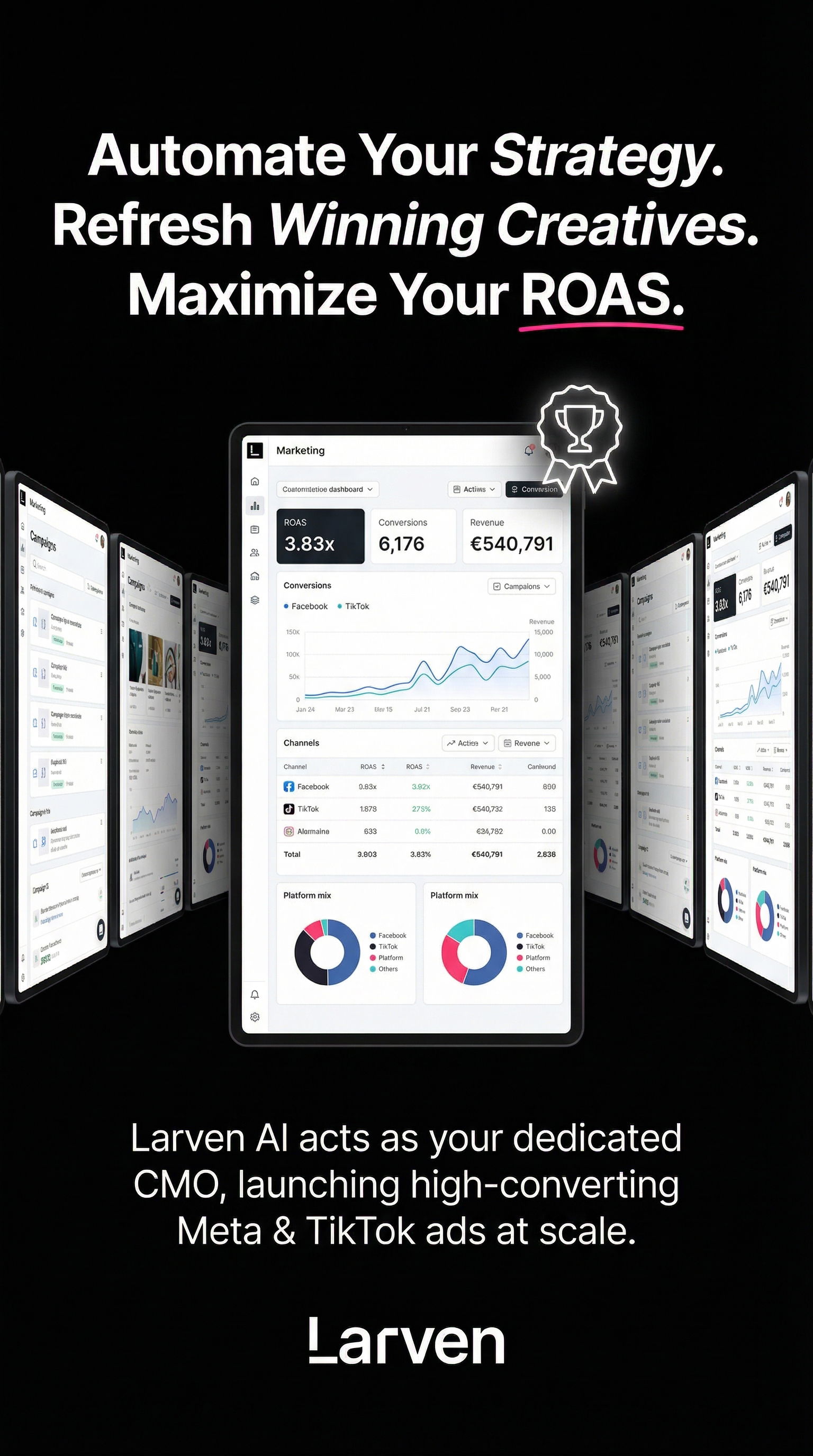 Larven AI Facebook ad