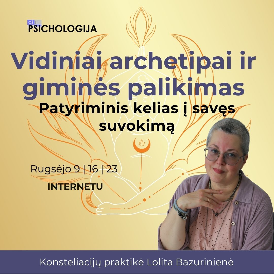 Aš ir psichologija Facebook ad: 3 vakariniai susitikimai apie vidinius archetipus ir…