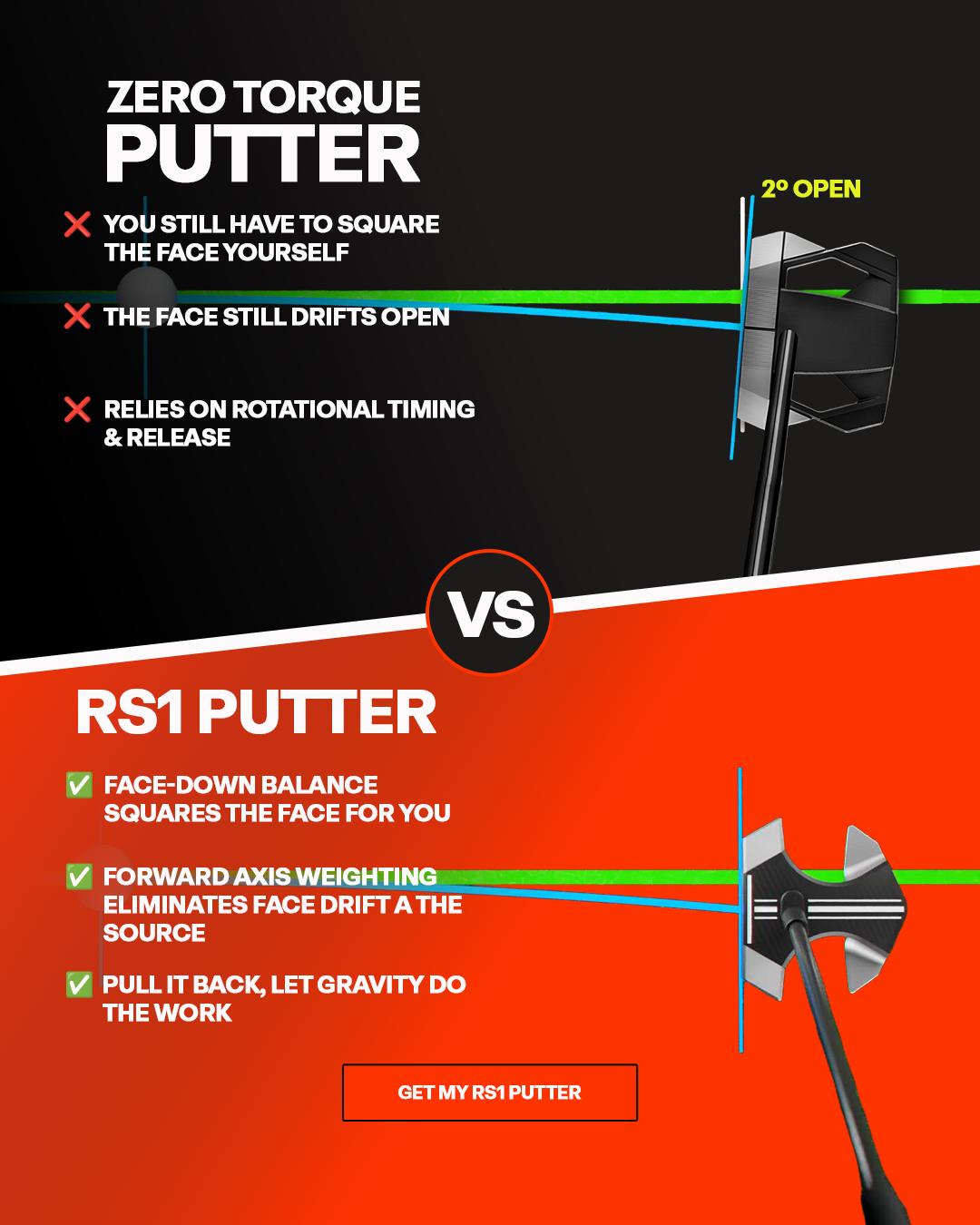 Performance Golf Facebook ad
