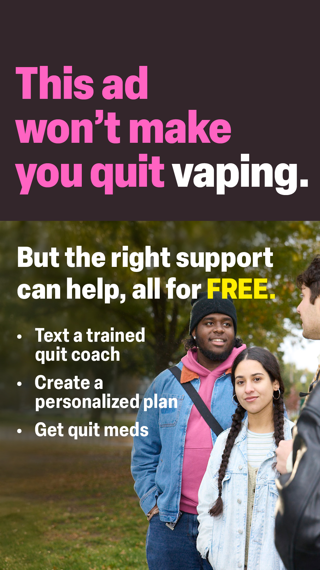 Massachusetts Department of Public Health Facebook ad