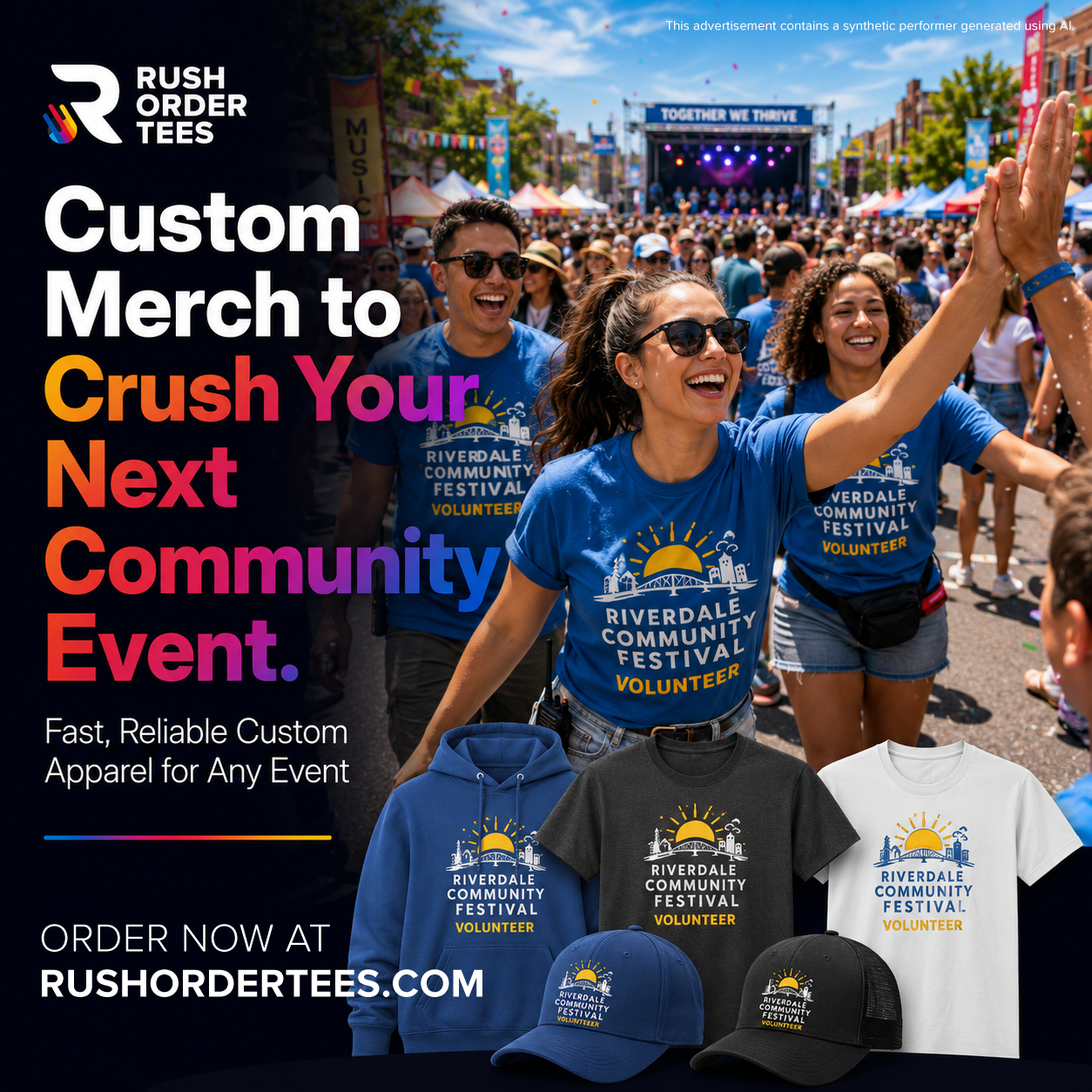 Rush Order Tees Facebook ad