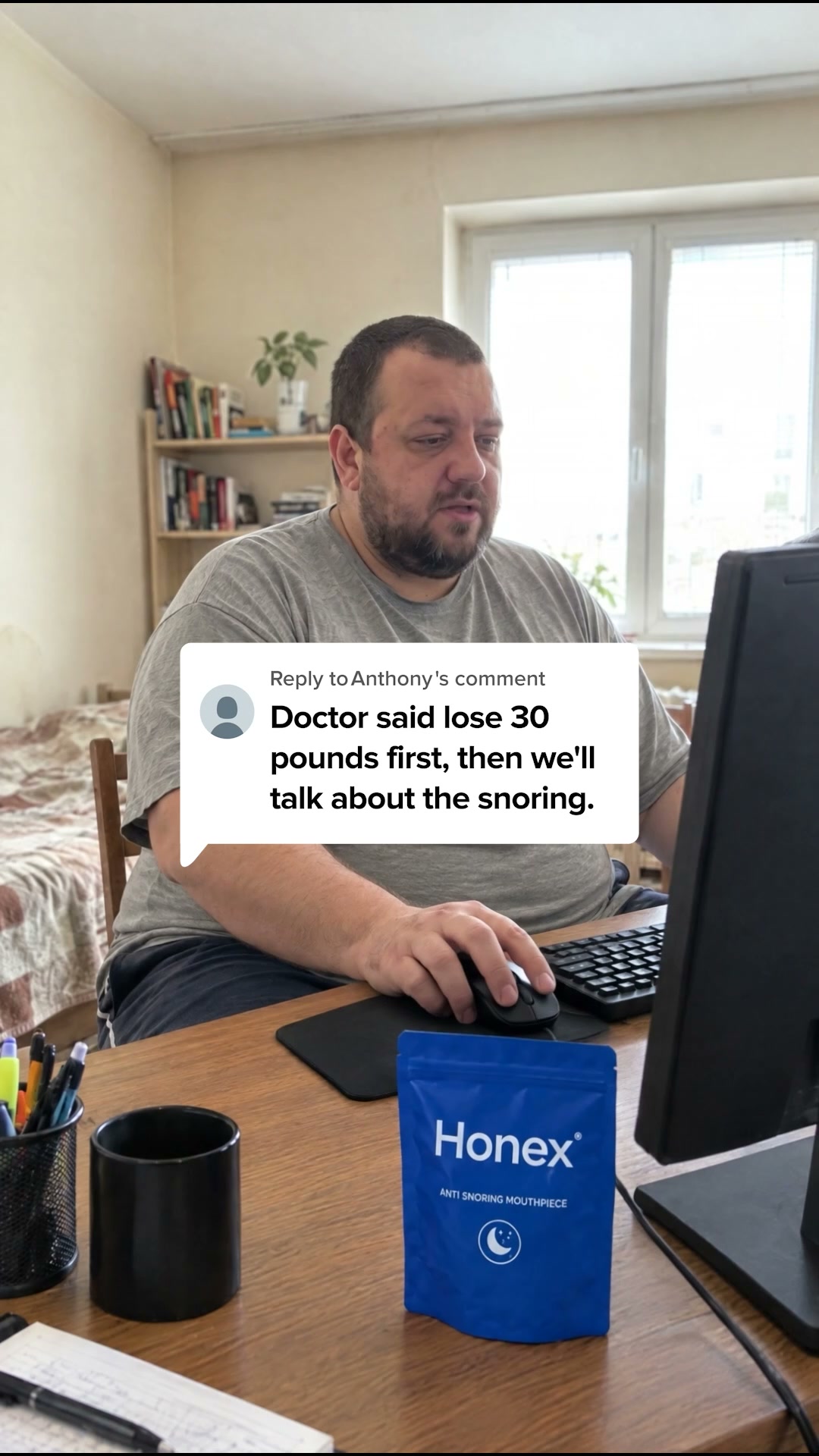 Honex Facebook ad: Fix Snoring & Sleepless Nights
